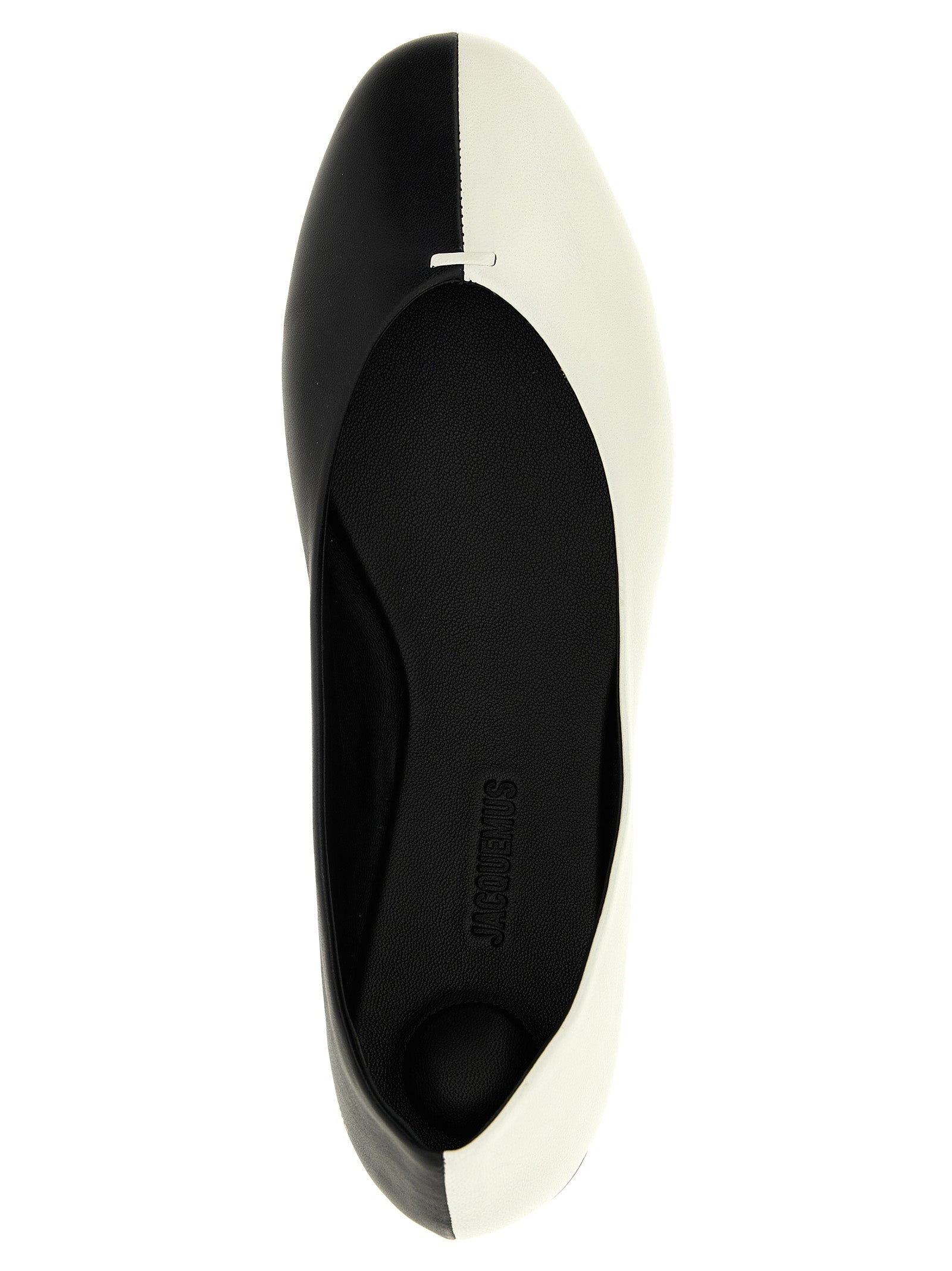 Bicolor Lamb Leather Ballet Flats