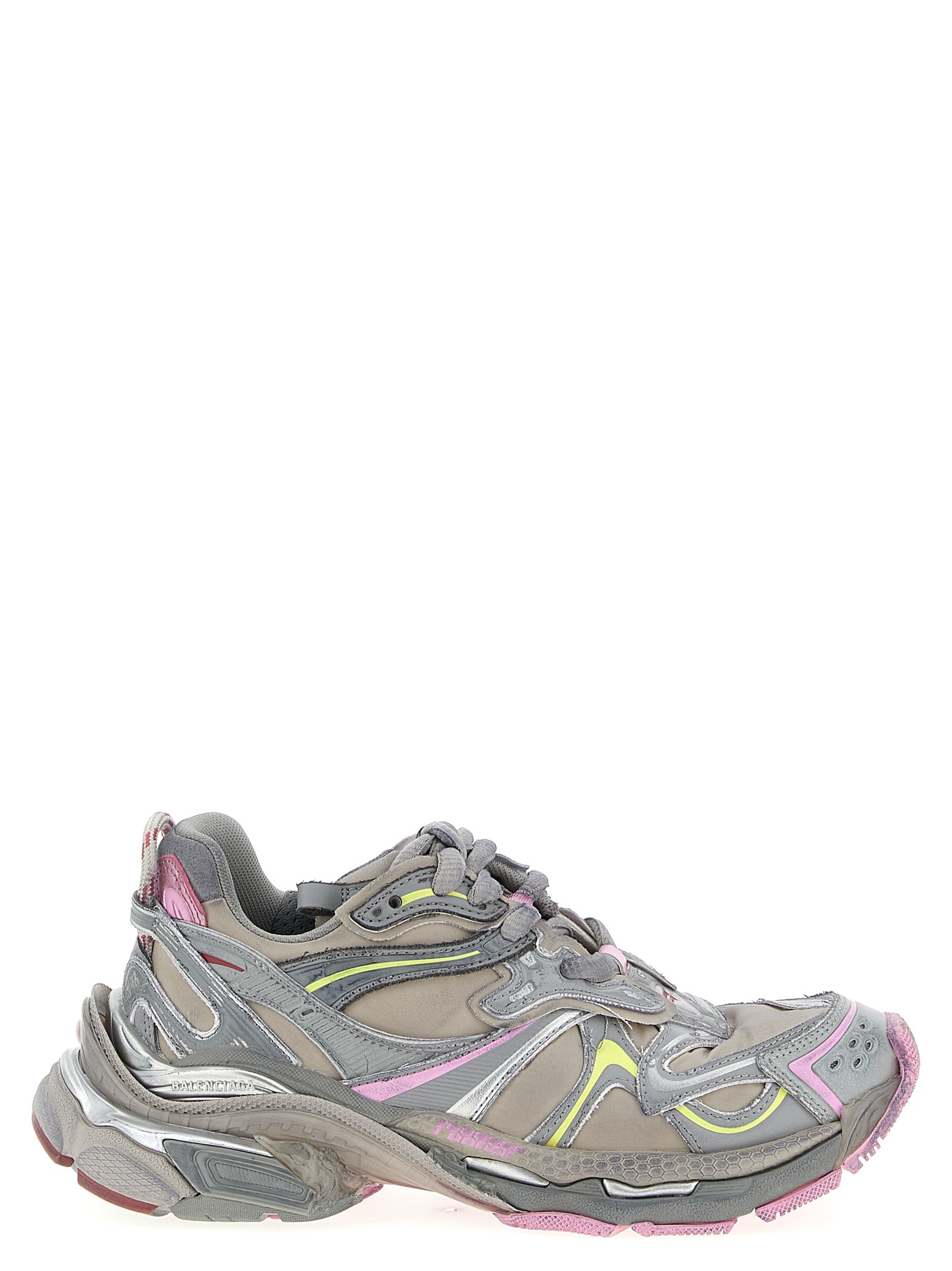 Multicolor Polyethylene Athletic Sneakers
