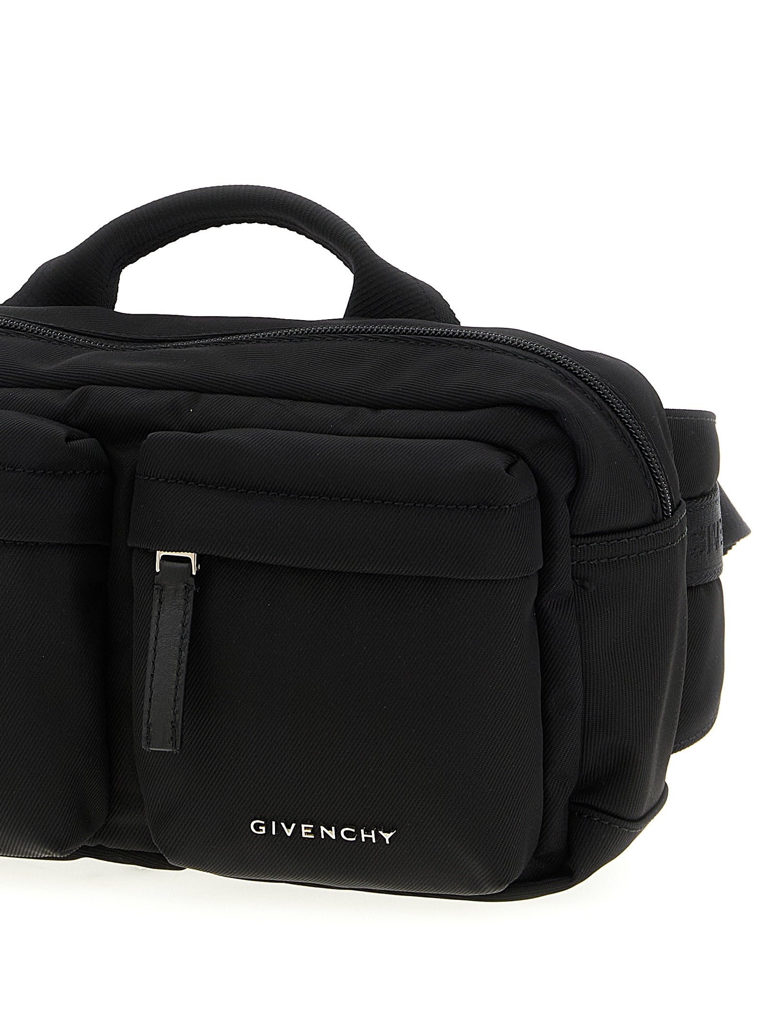 Black Polyamide Crossbody Bag