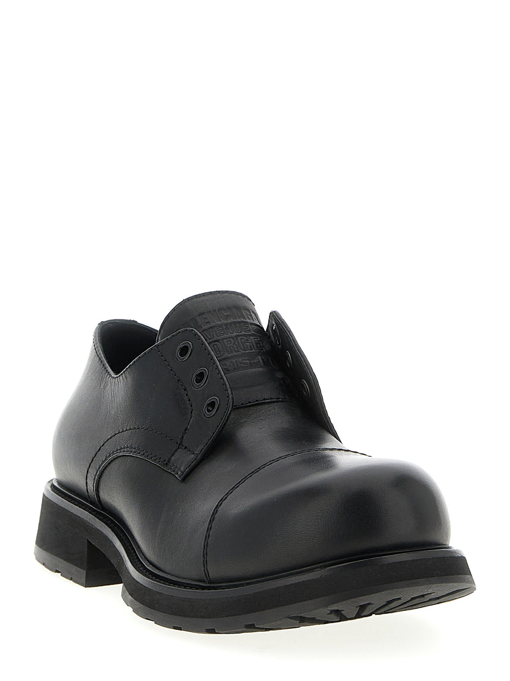 Black Bull Skin Slip-On Loafers