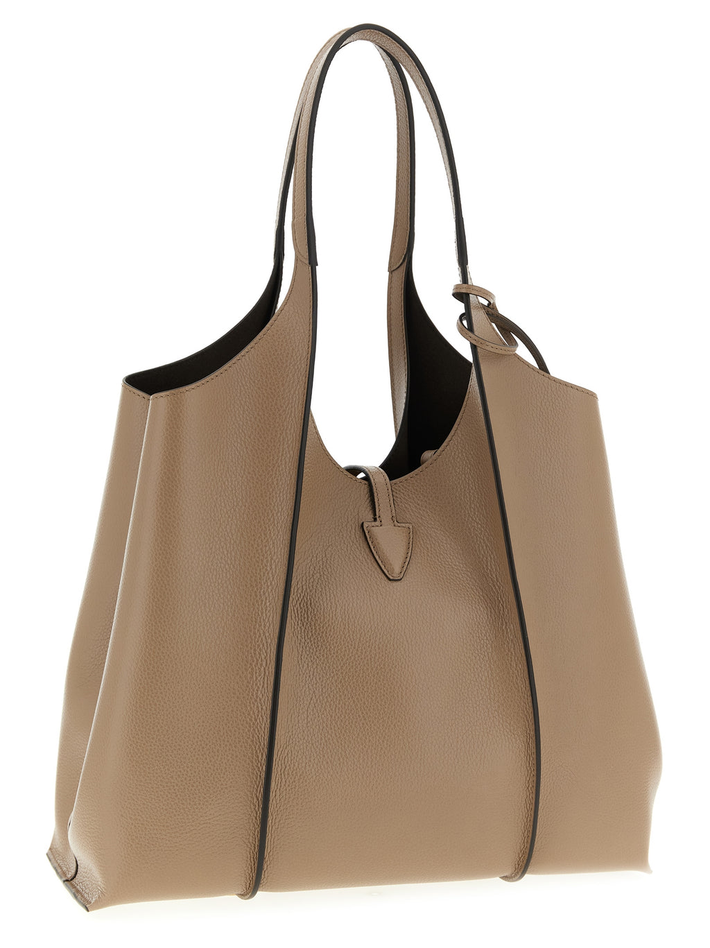 Beige Calfskin Tote Bag