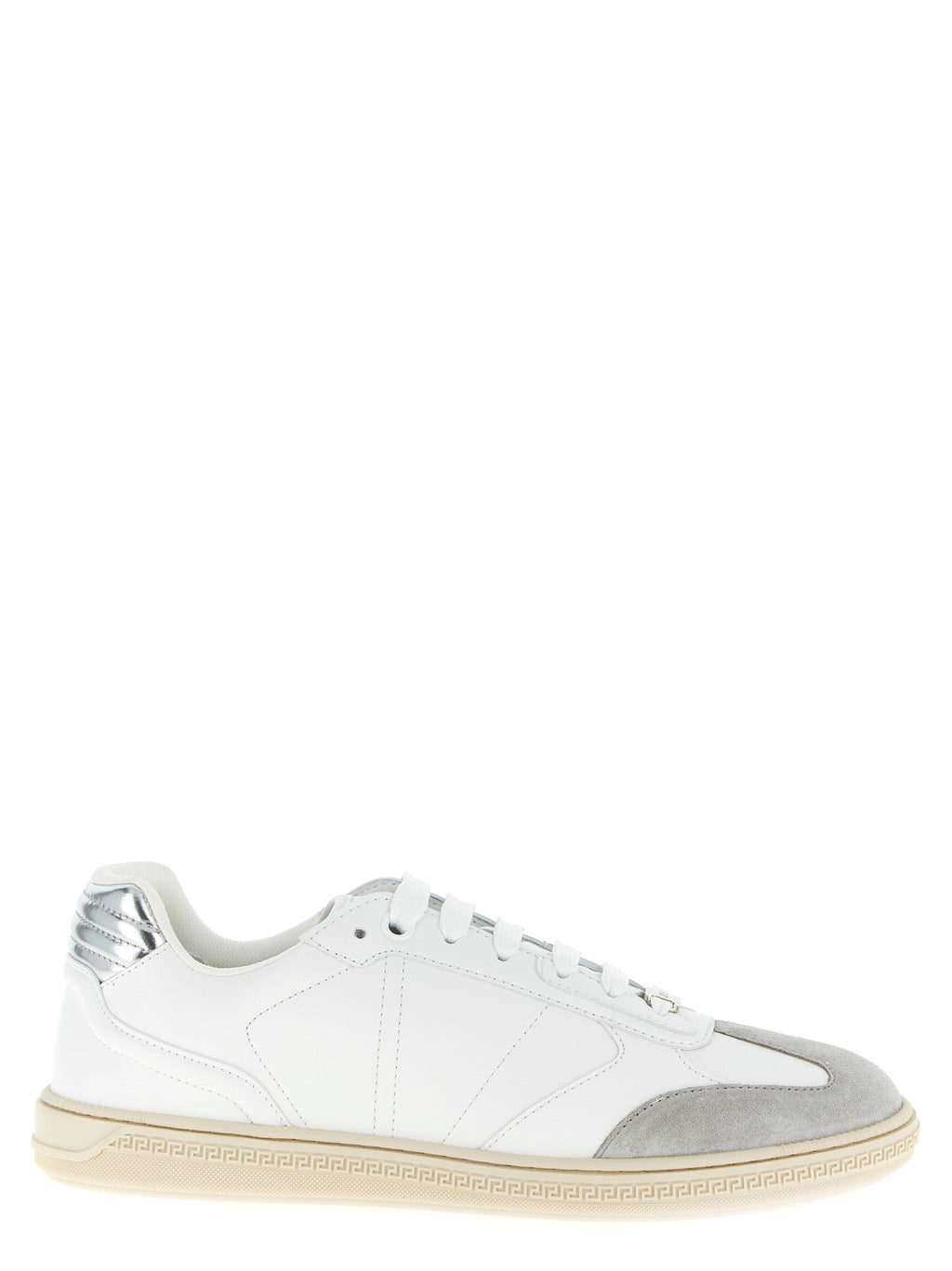 White Calfskin Low Top Sneakers