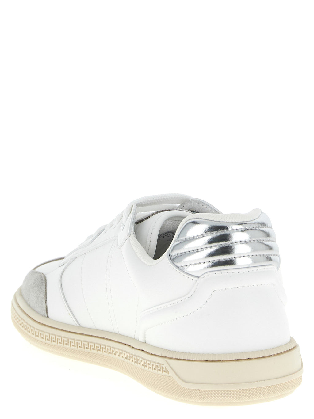White Calfskin Low Top Sneakers