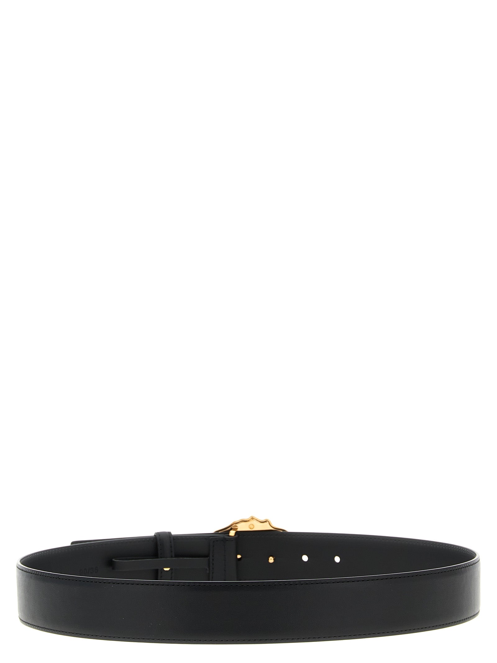 Black Calfskin Regular Belt