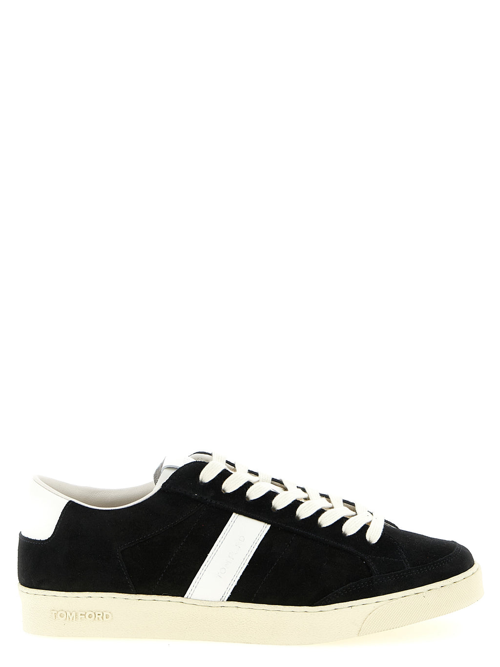 Bicolor Leather Low Top Sneakers