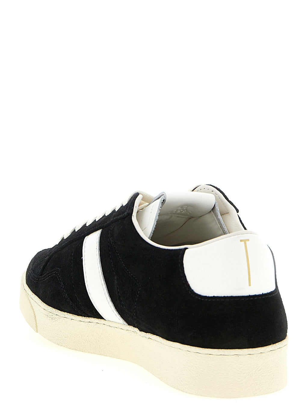 Bicolor Leather Low Top Sneakers