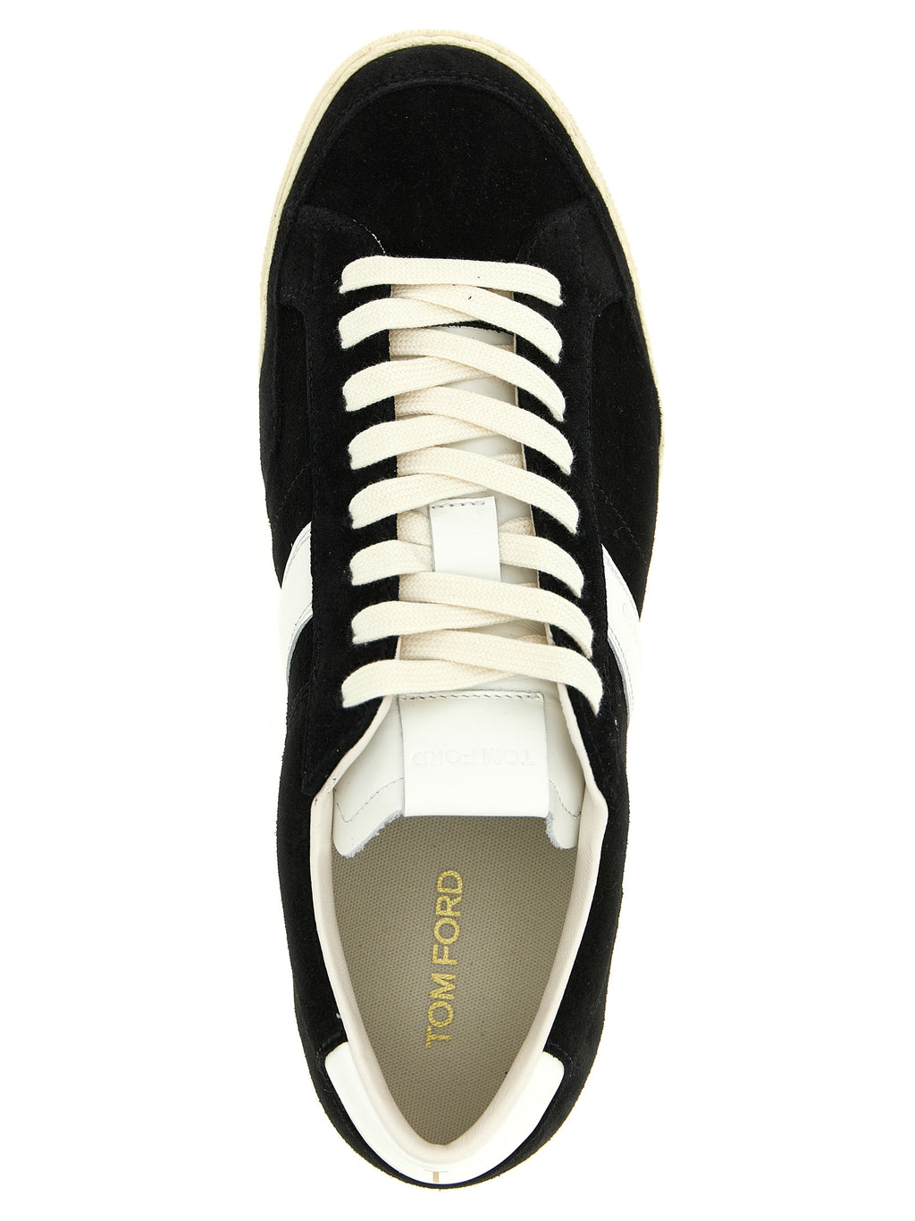 Bicolor Leather Low Top Sneakers