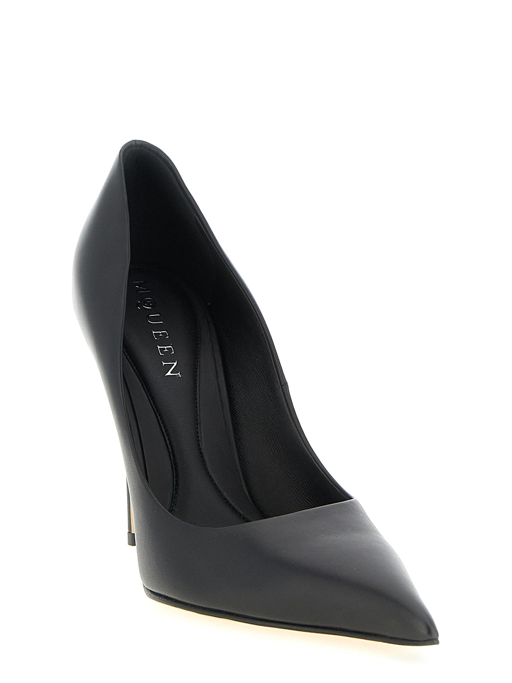 Black Calfskin High Heel Pumps