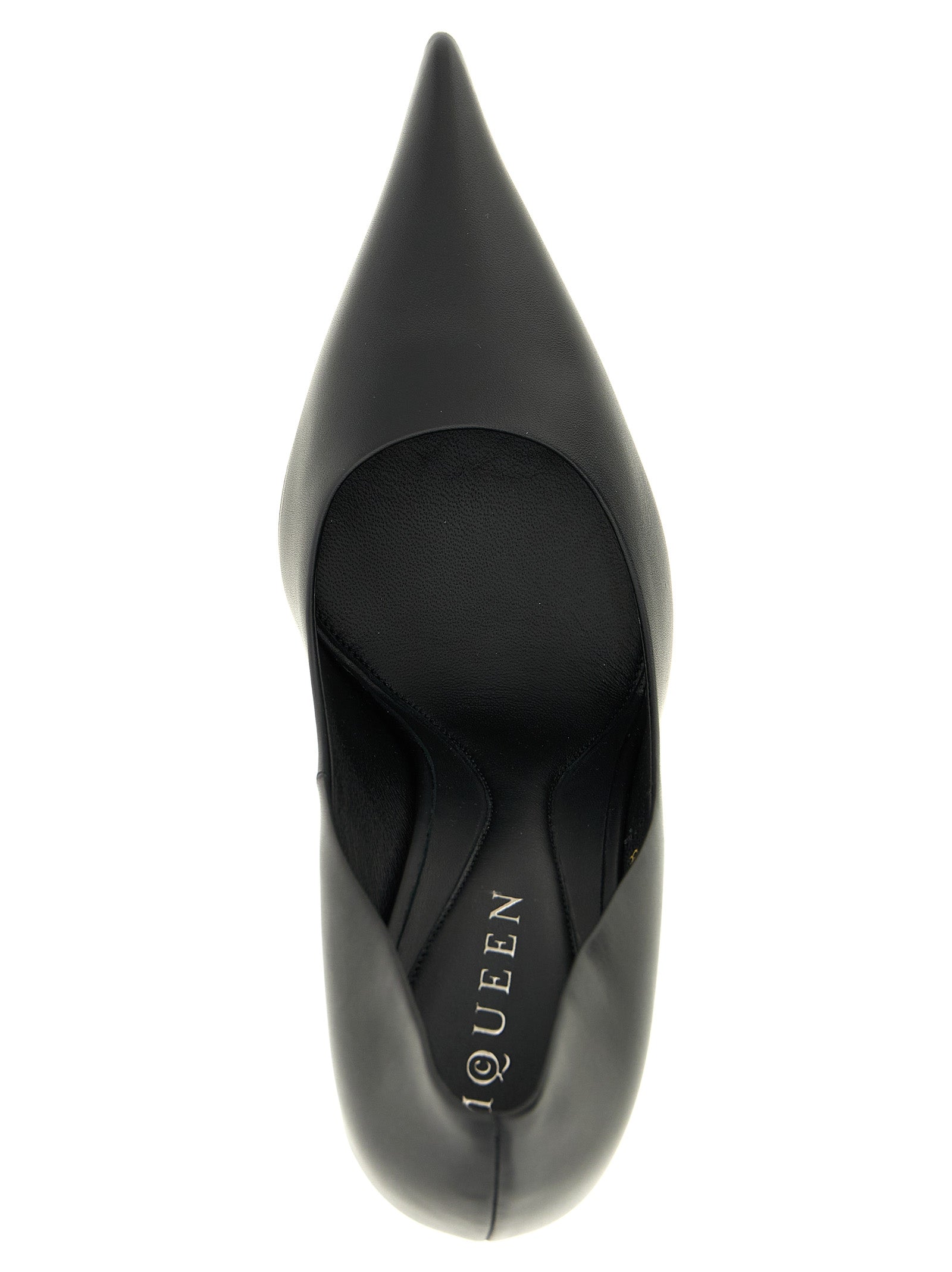 Black Calfskin High Heel Pumps