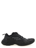 Black Calfskin Athletic Sneakers
