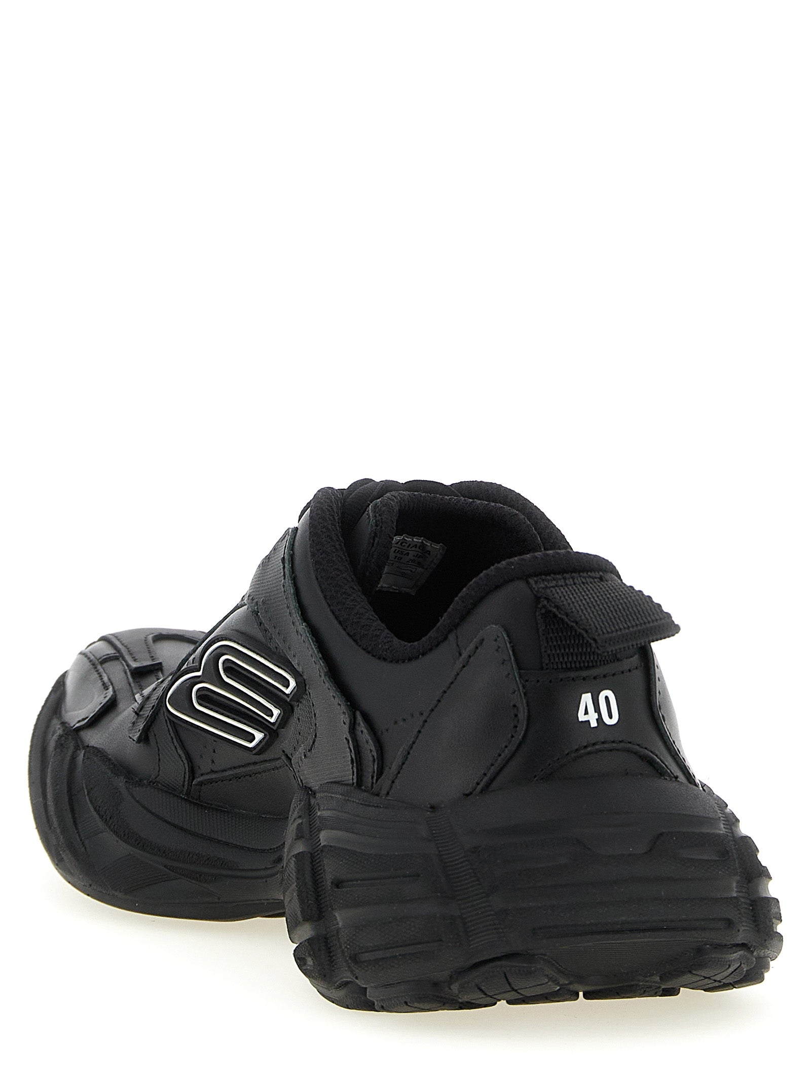 Black Calfskin Athletic Sneakers