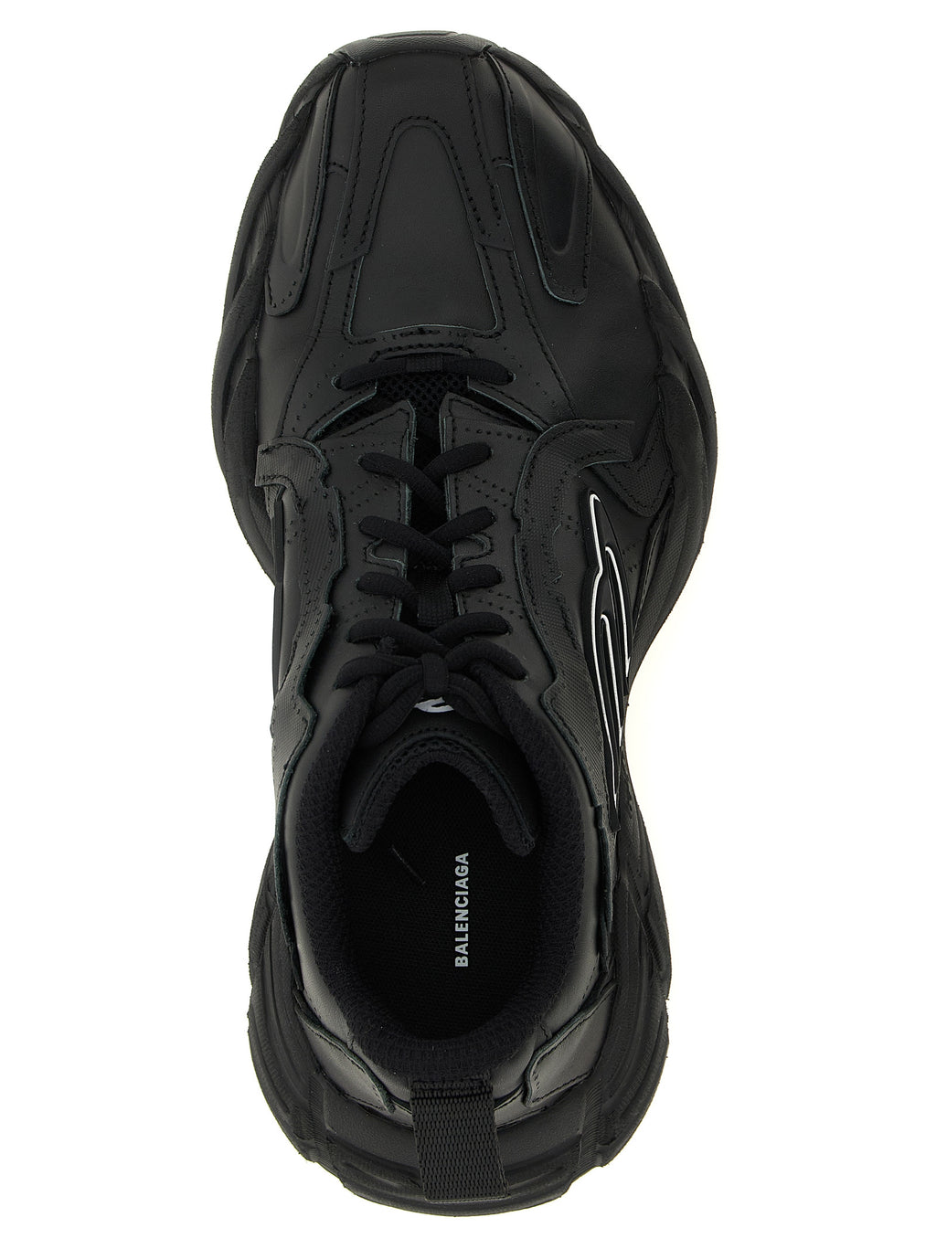 Black Calfskin Athletic Sneakers