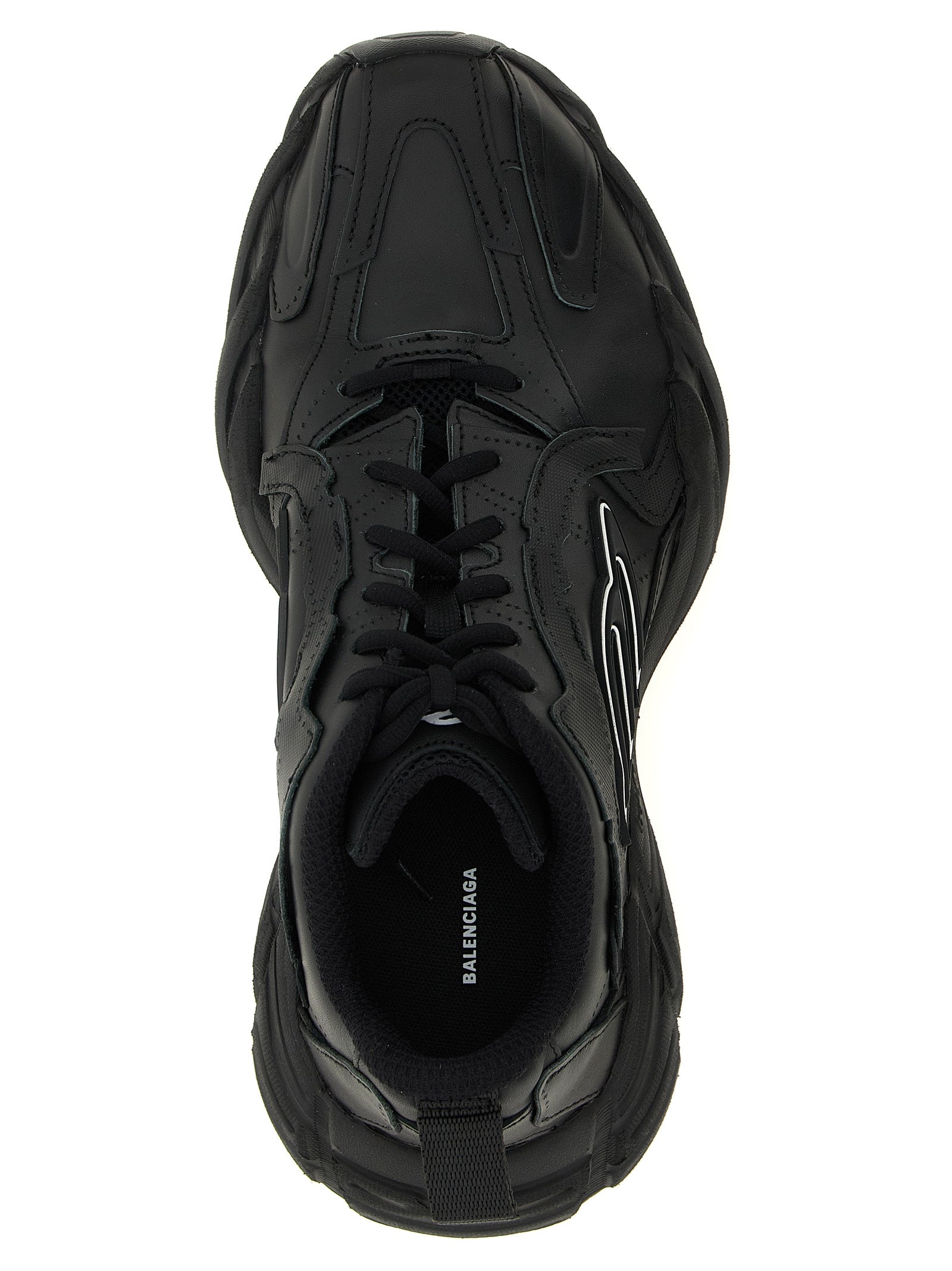 Black Calfskin Athletic Sneakers