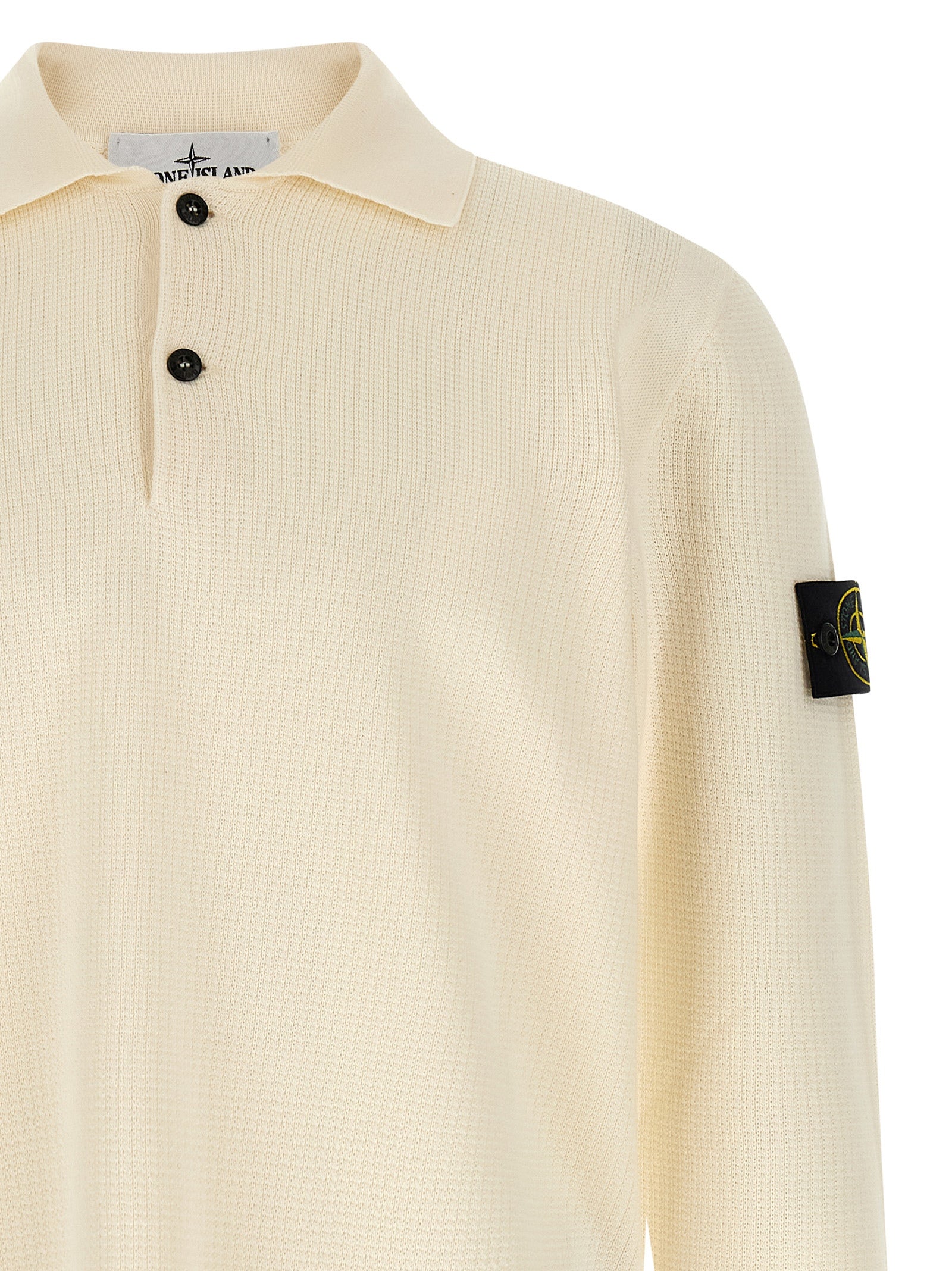 Beige Cotton Polo Shirt