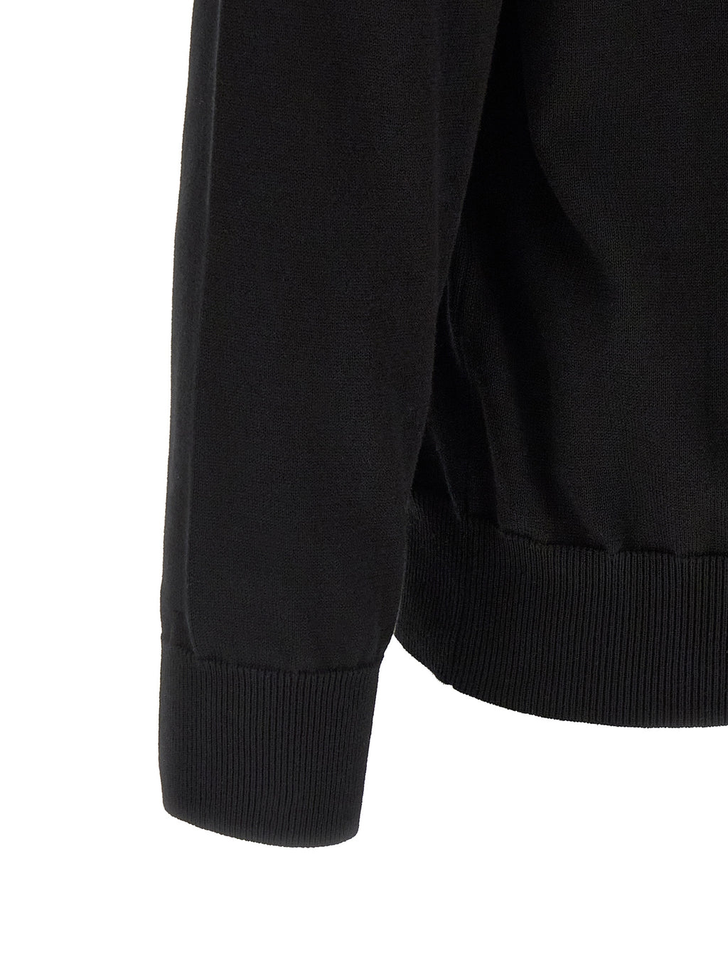 Black Cotton Cardigan