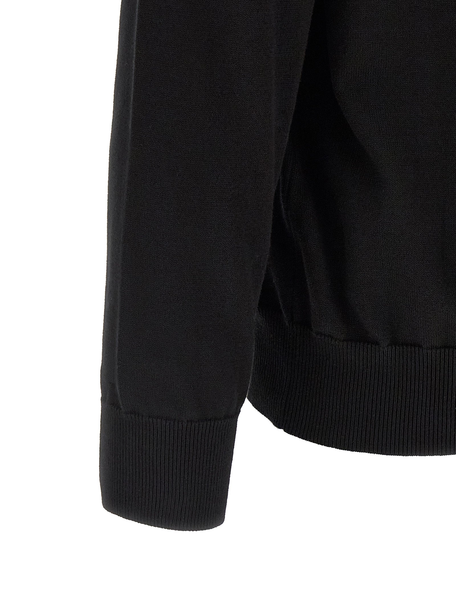 Black Cotton Cardigan