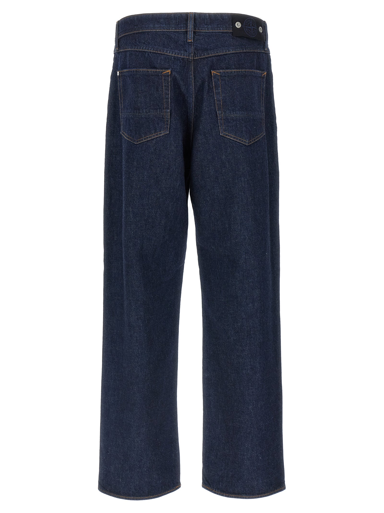 Blue Cotton Relaxed Fit Jeans