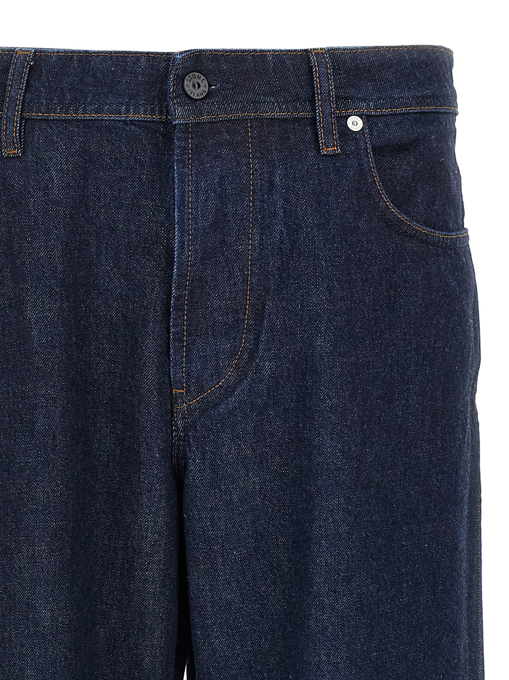 Blue Cotton Relaxed Fit Jeans