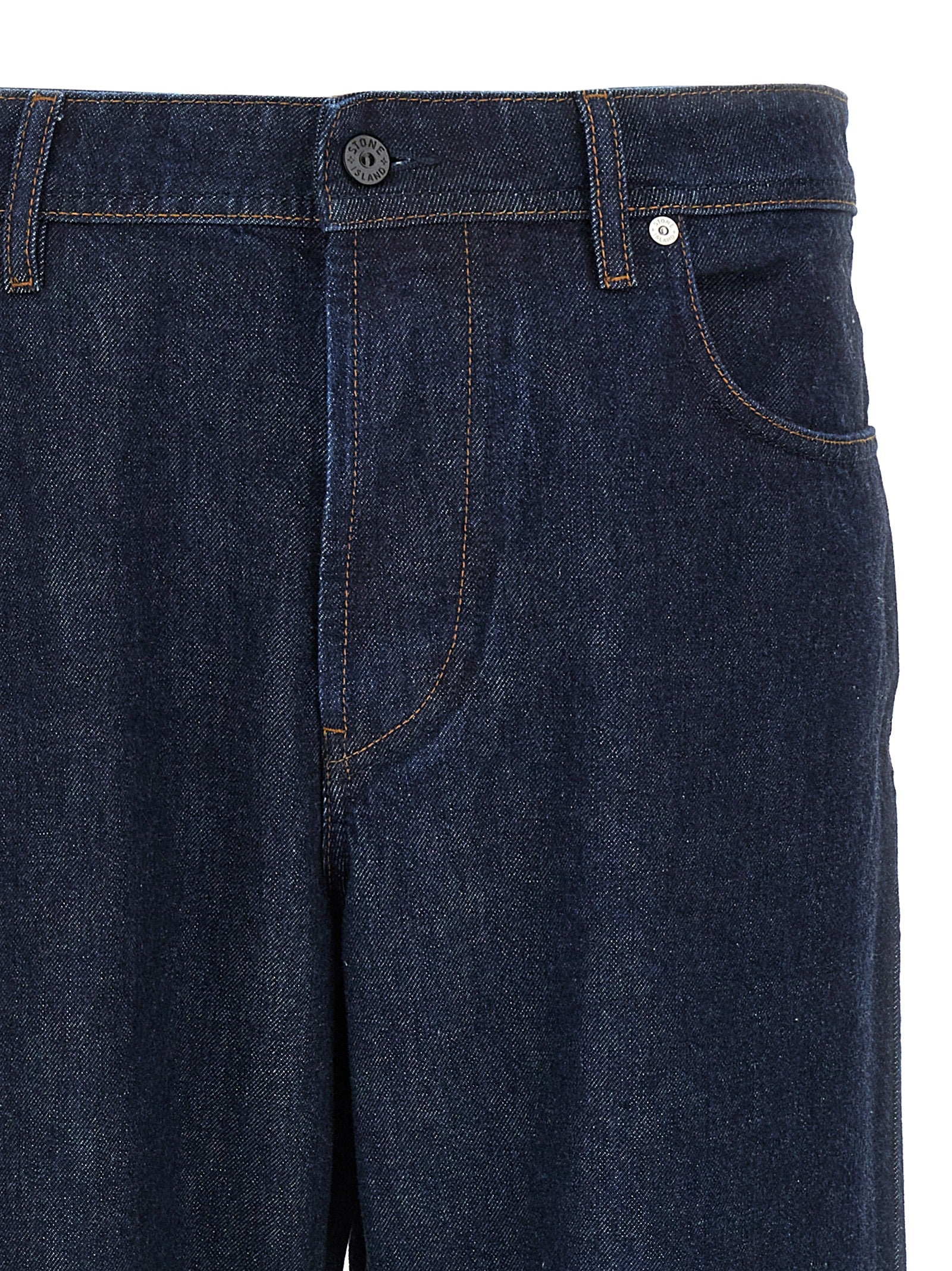 Blue Cotton Relaxed Fit Jeans