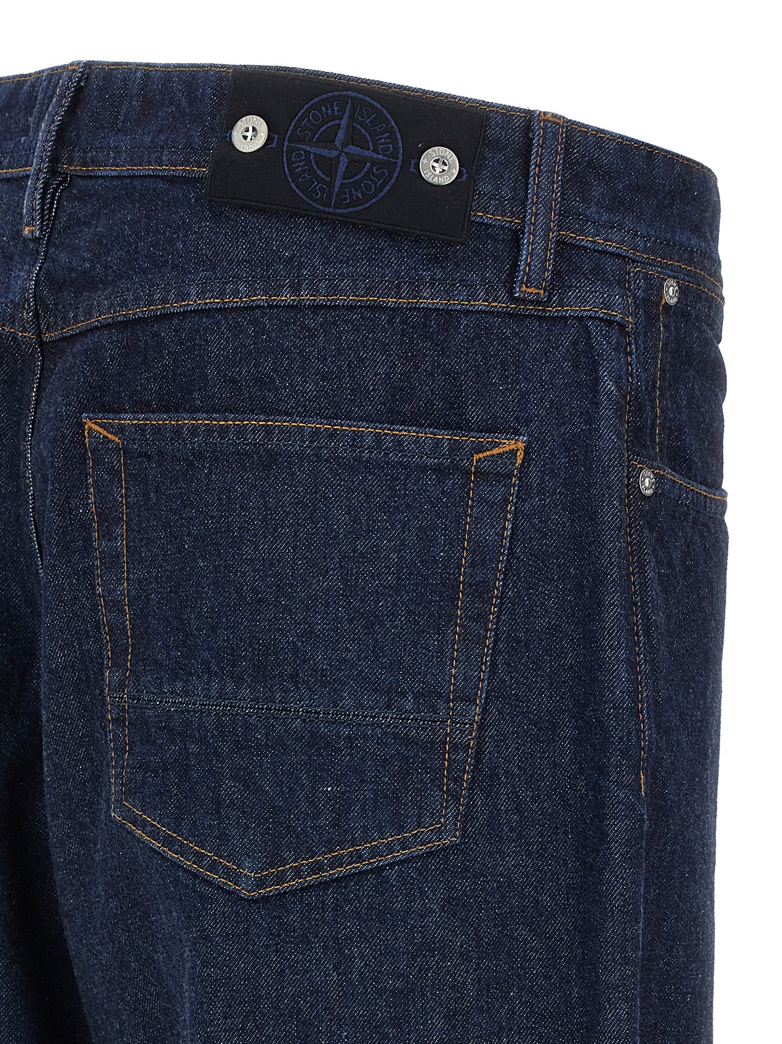 Blue Cotton Relaxed Fit Jeans