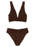 Brown Polyamide Bikini