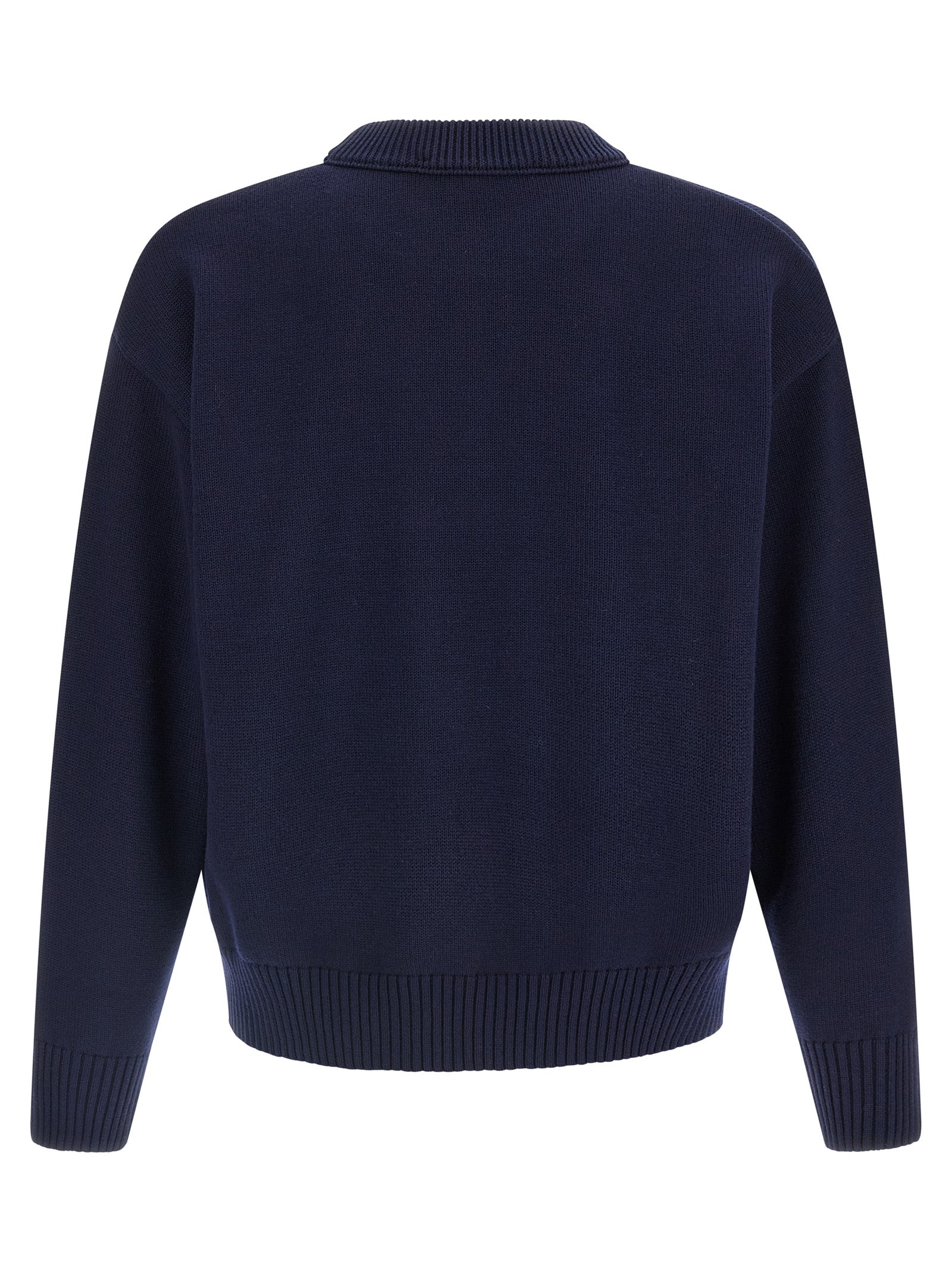 Blue Wool Cardigan