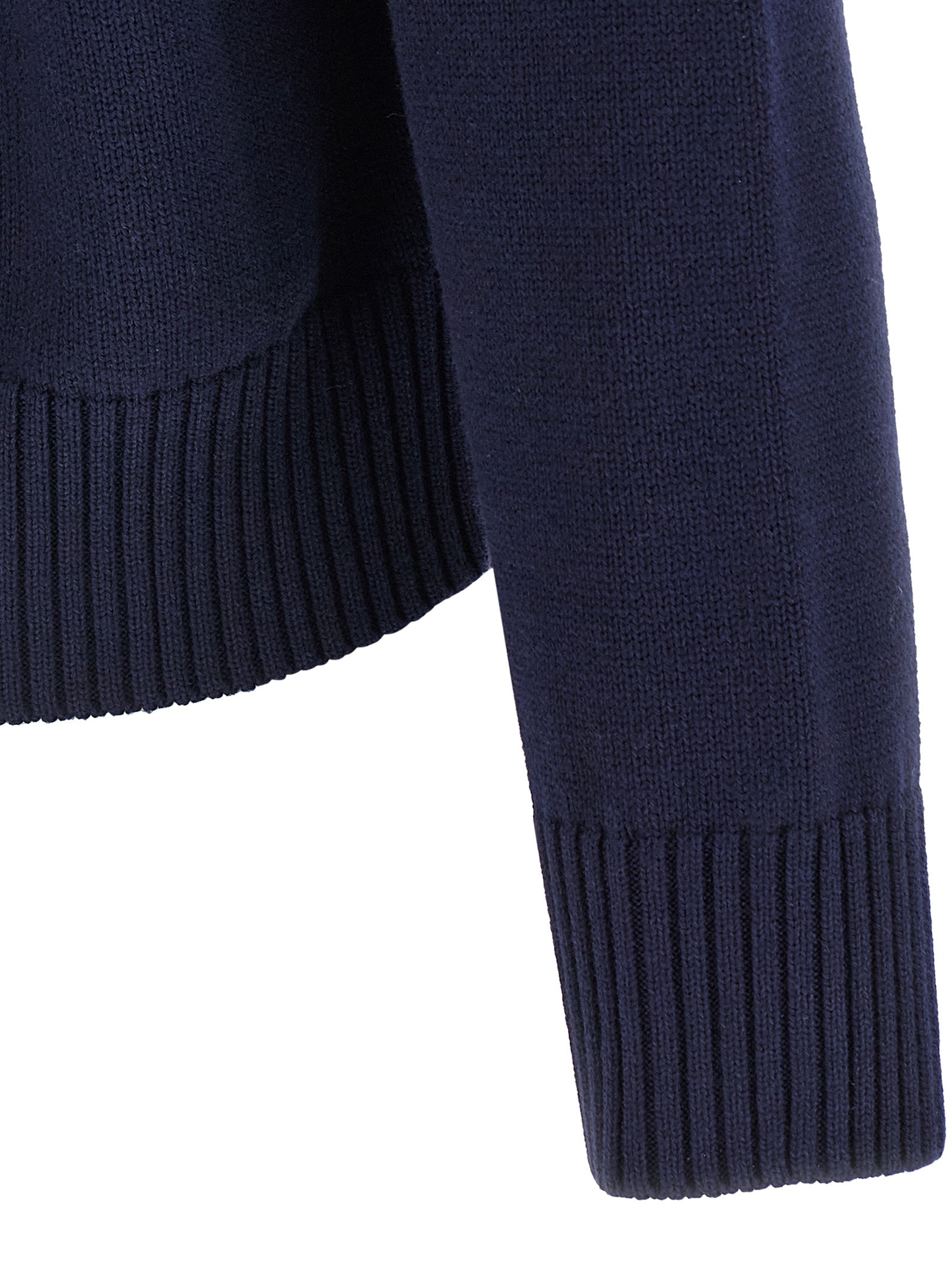 Blue Wool Cardigan