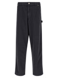 Blue Cotton Cargo Pants