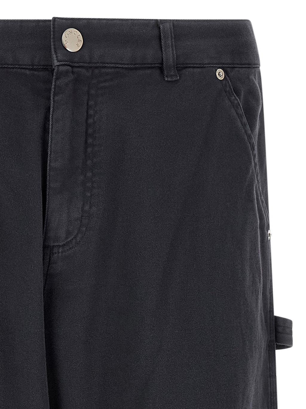 Blue Cotton Cargo Pants