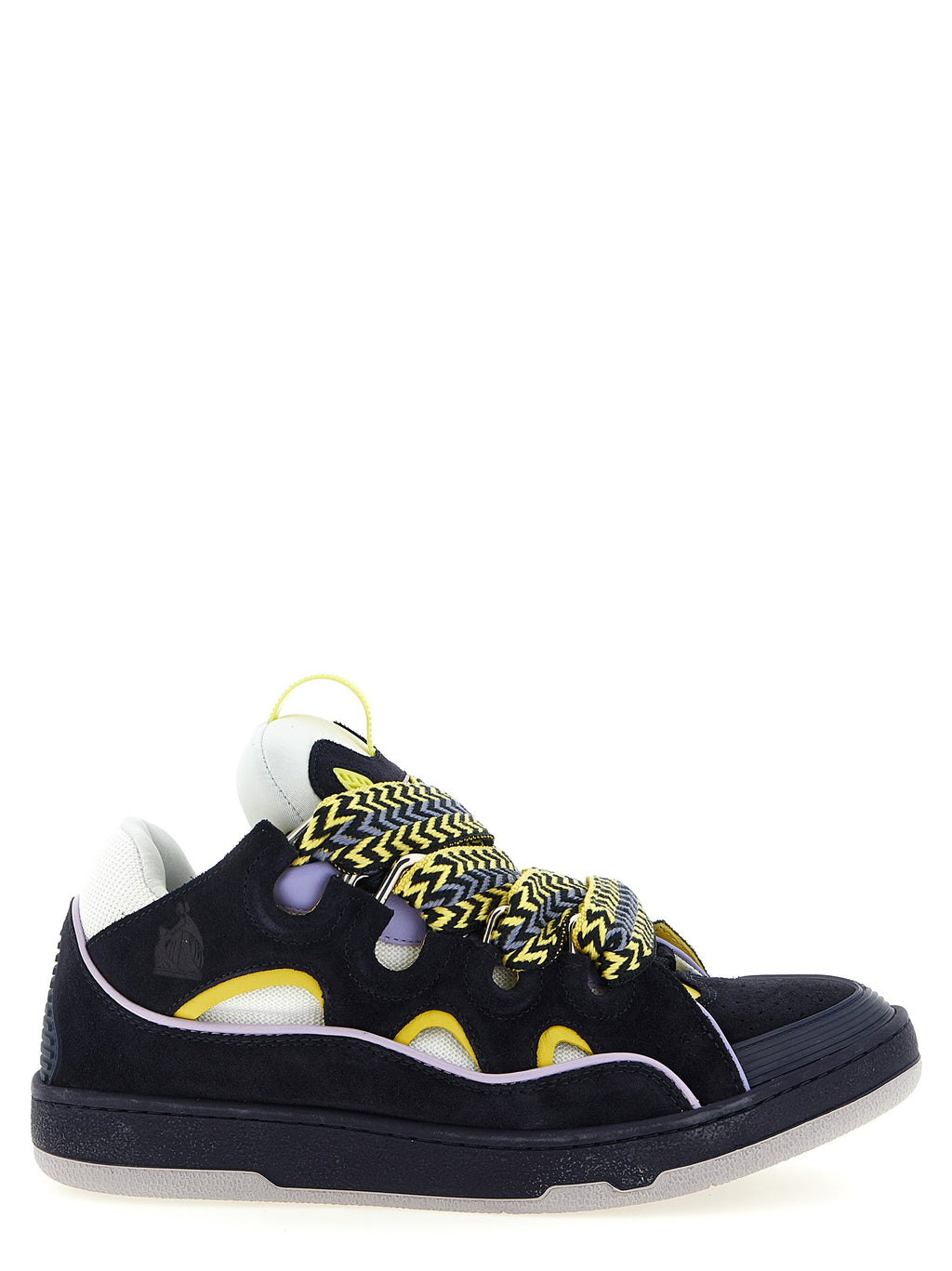 Blue Calfskin Athletic Sneakers