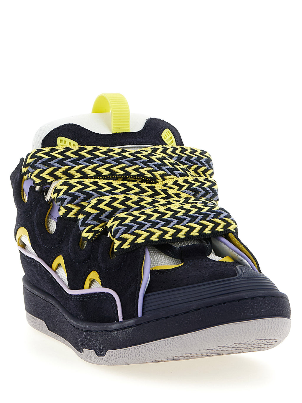 Blue Calfskin Athletic Sneakers