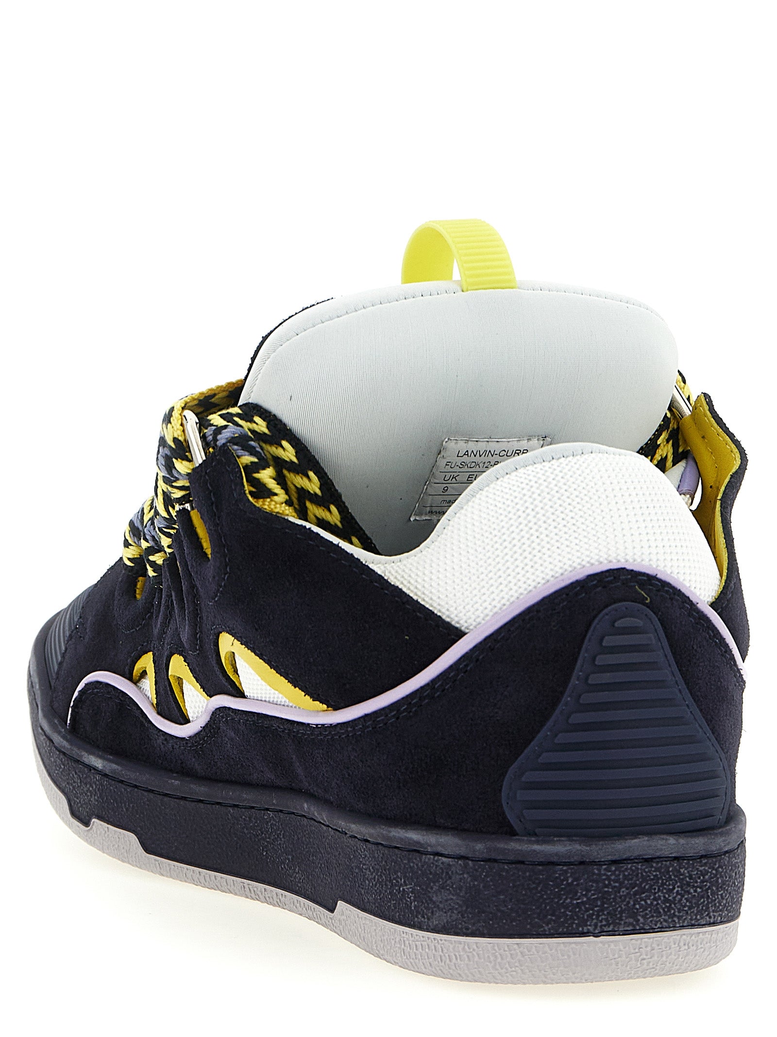 Blue Calfskin Athletic Sneakers