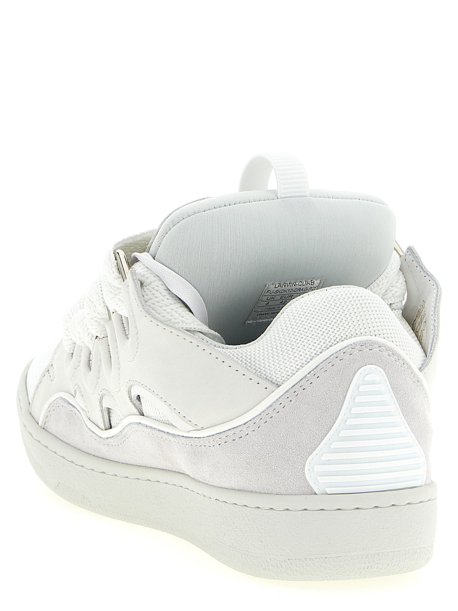 White Calfskin Chunky Sneakers