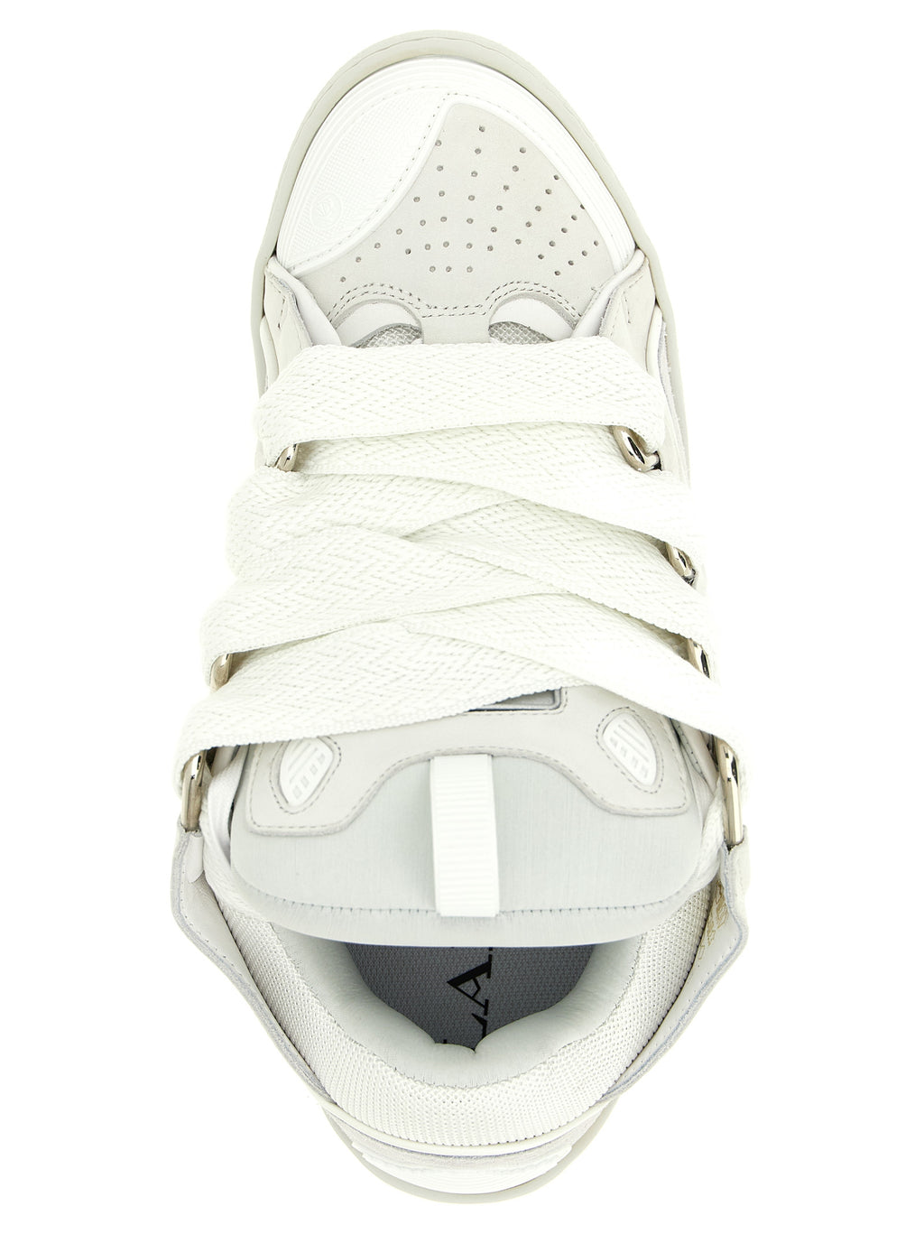 White Calfskin Chunky Sneakers