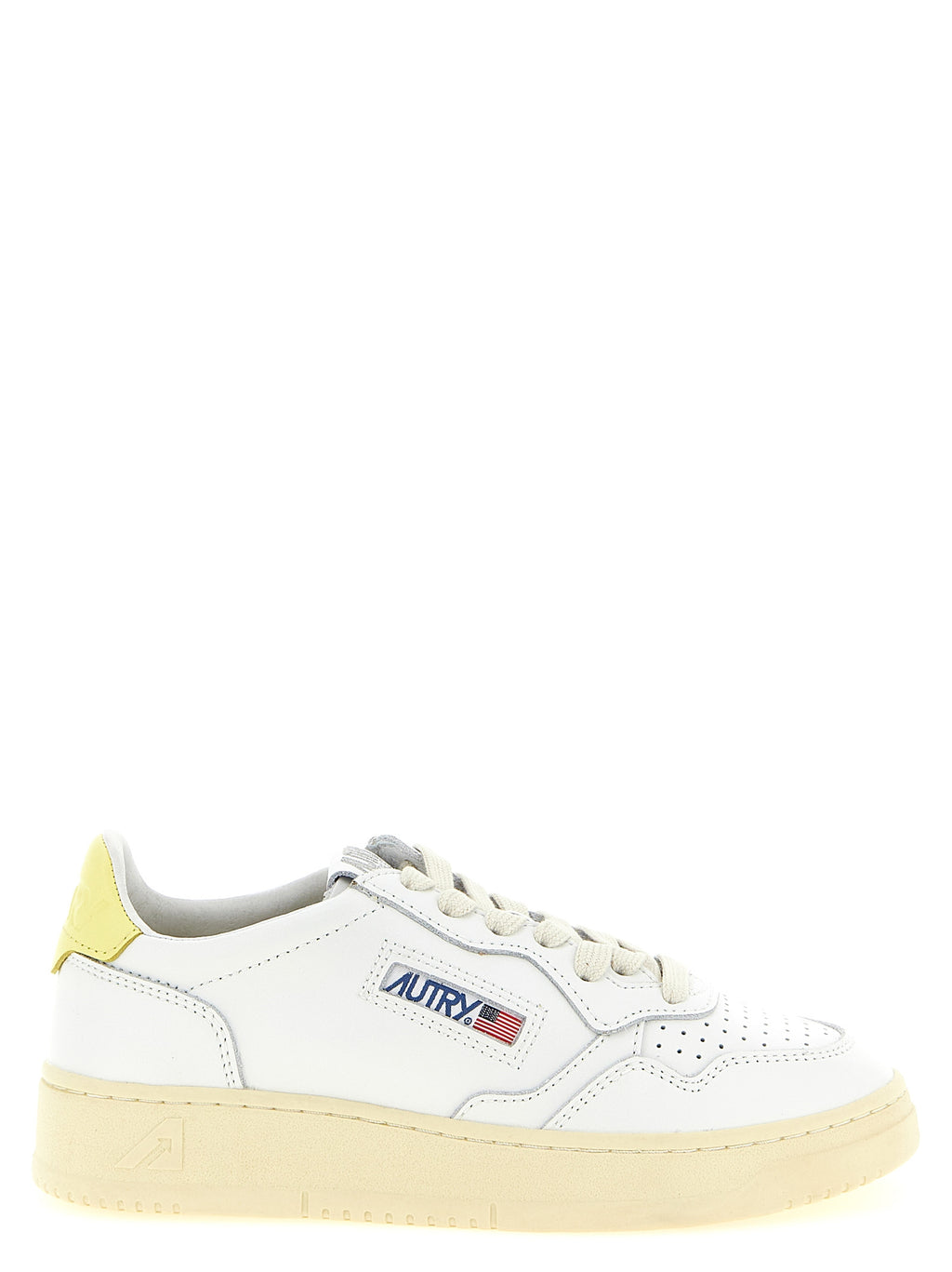 Bicolor Cowhide Low Top Sneakers