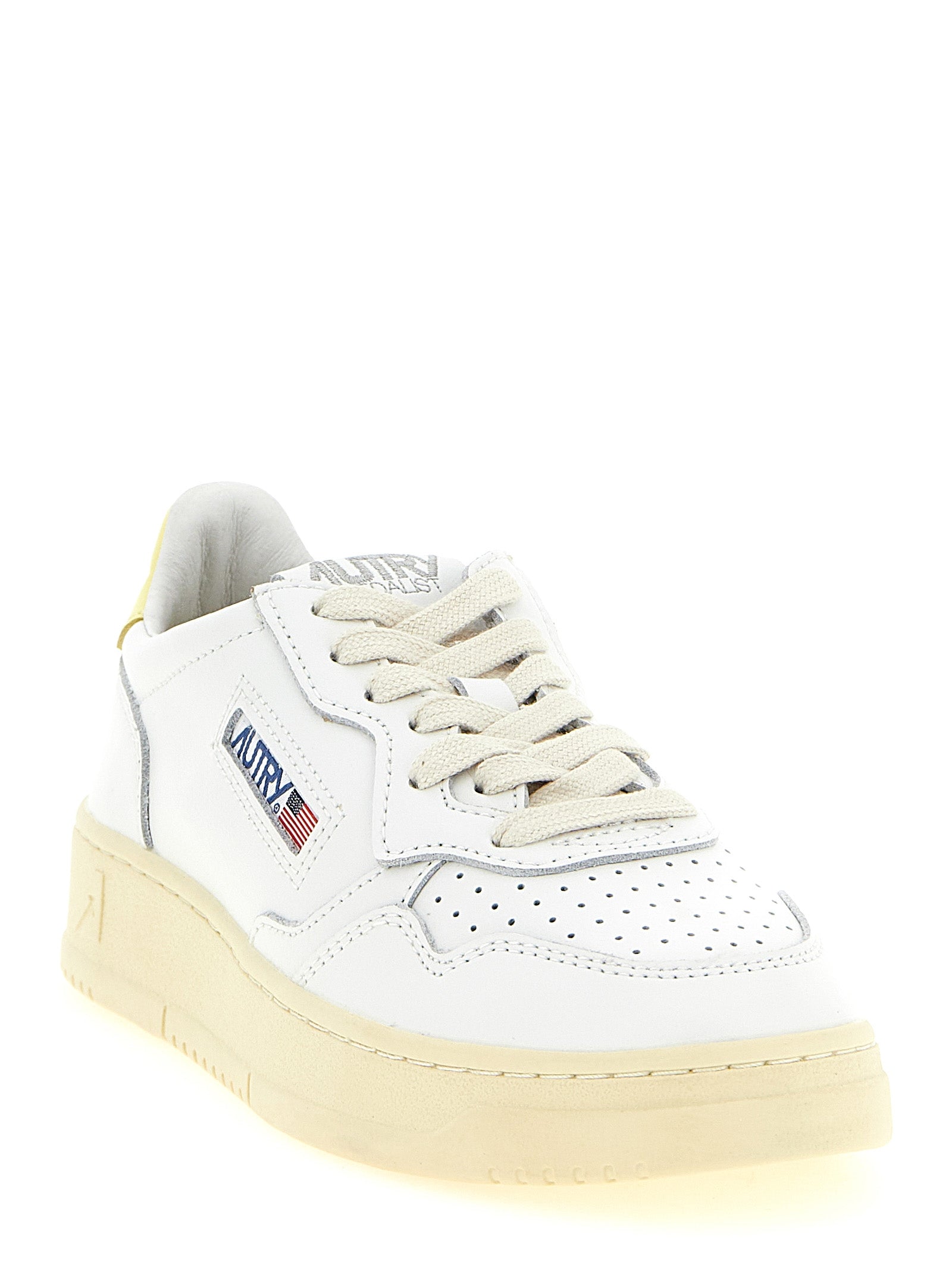 Bicolor Cowhide Low Top Sneakers