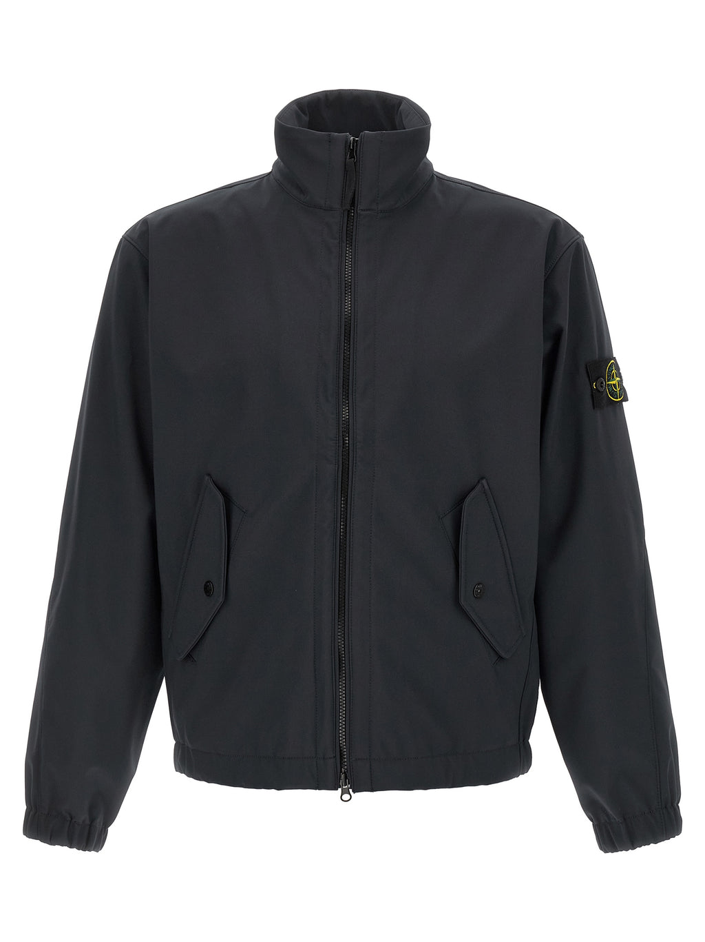 Blue Polyester Shell Jacket