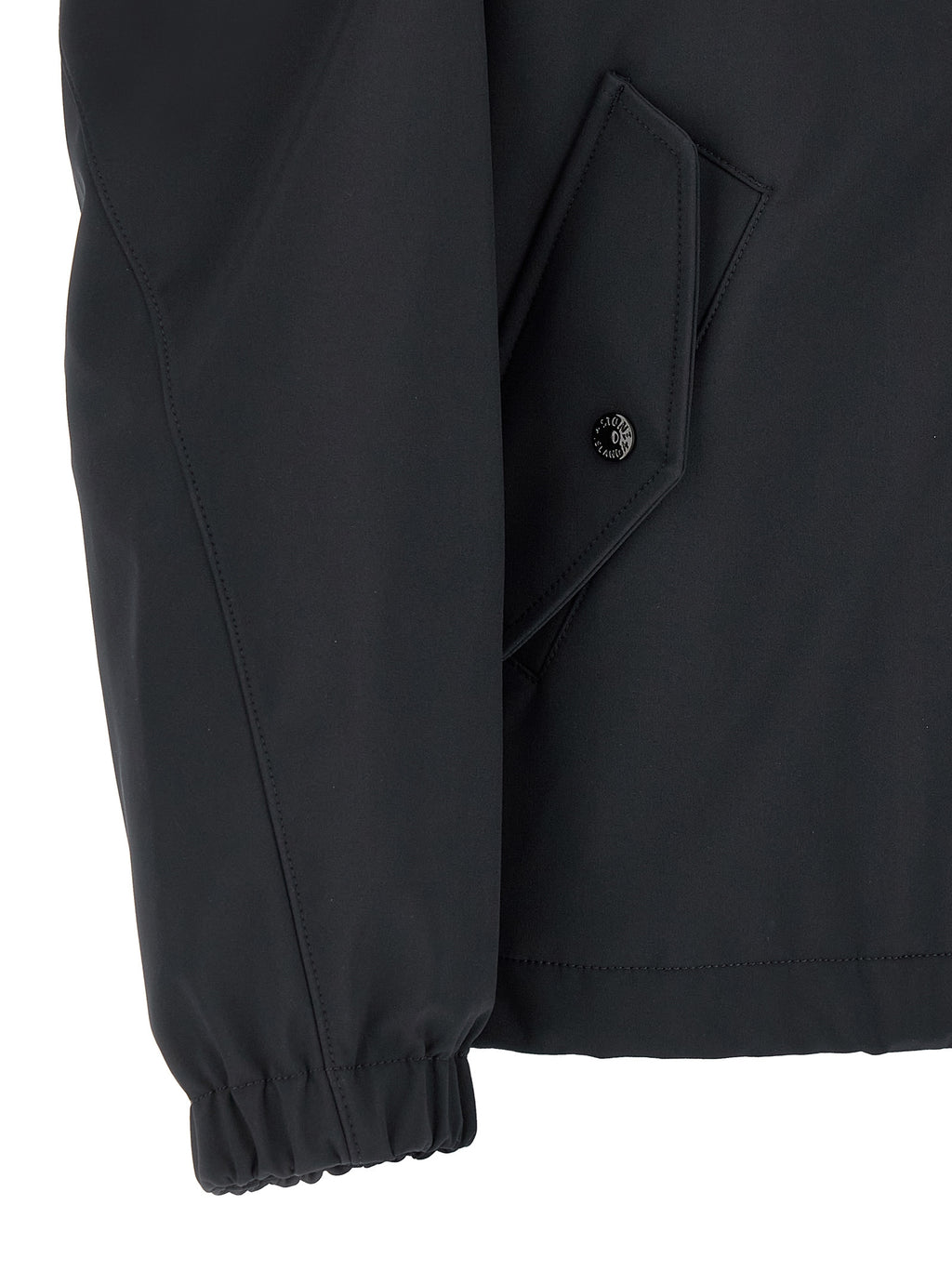 Blue Polyester Shell Jacket
