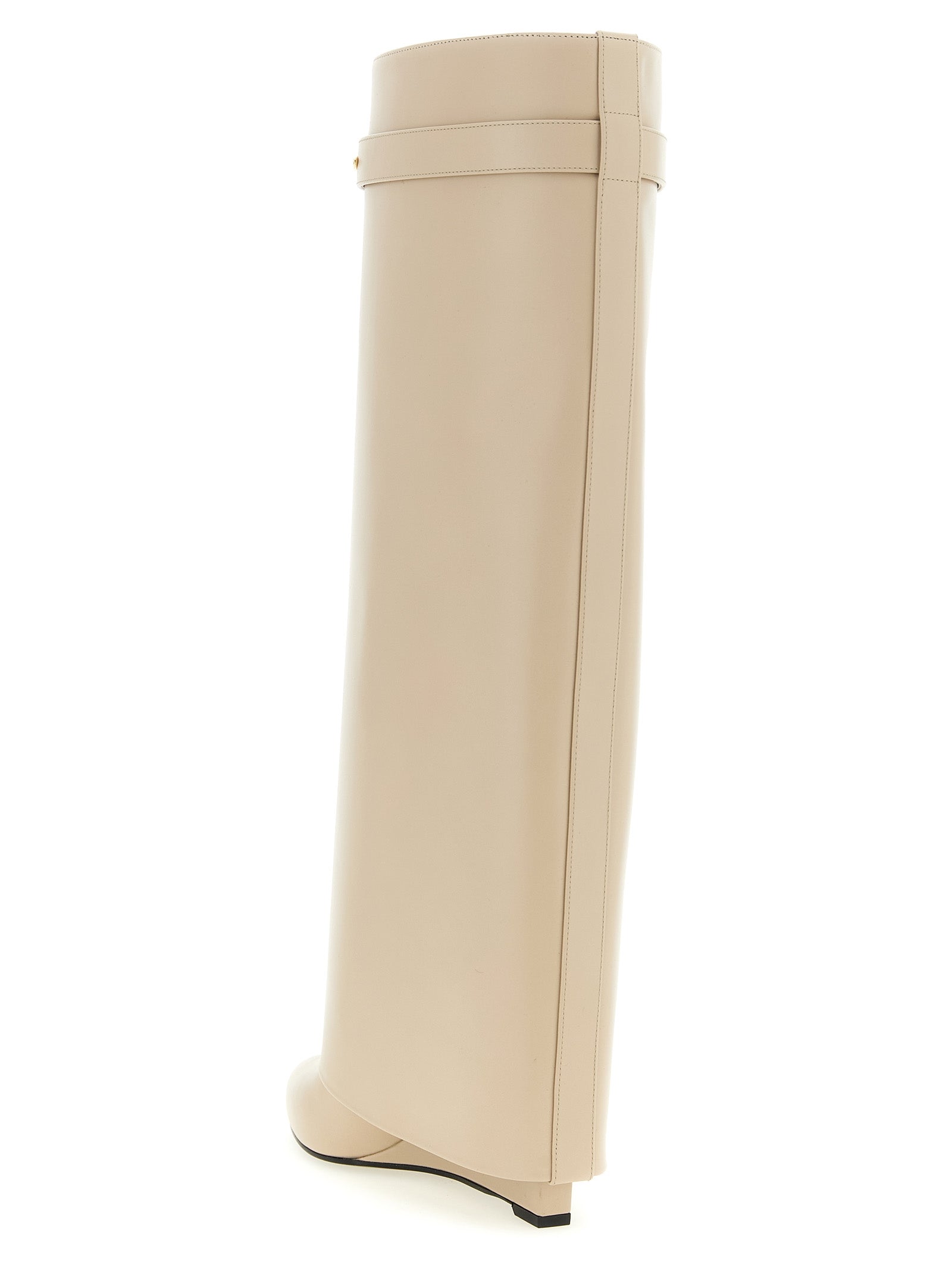 Beige Calfskin Over The Knee