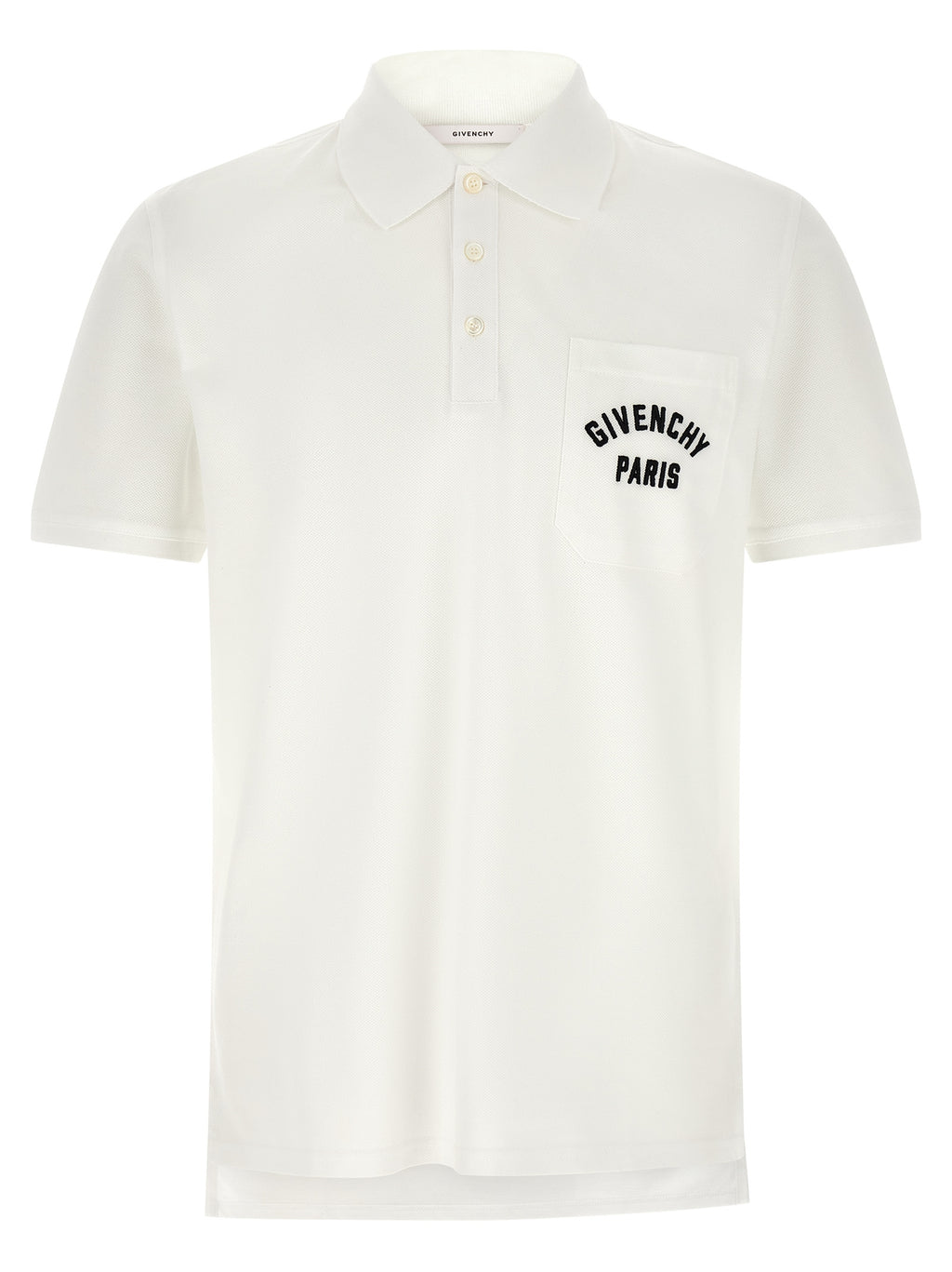 White Cotton Polo Shirt