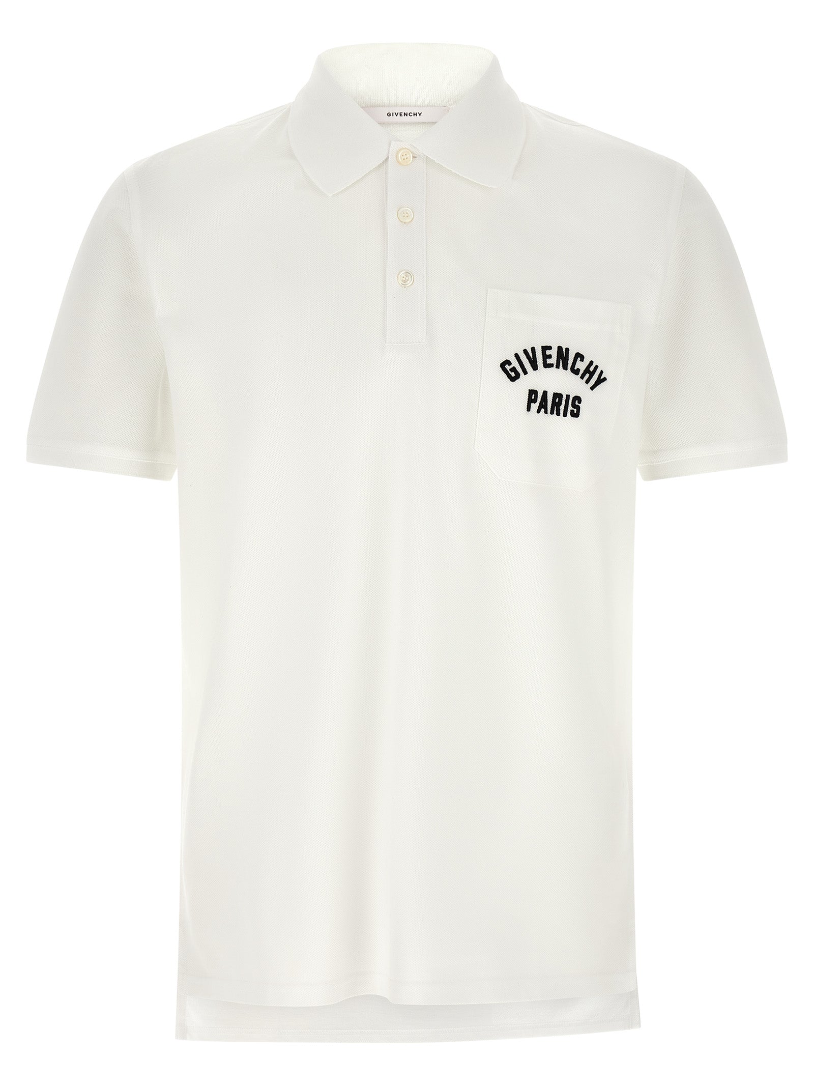 White Cotton Polo Shirt