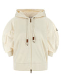 White Cotton Hoodie