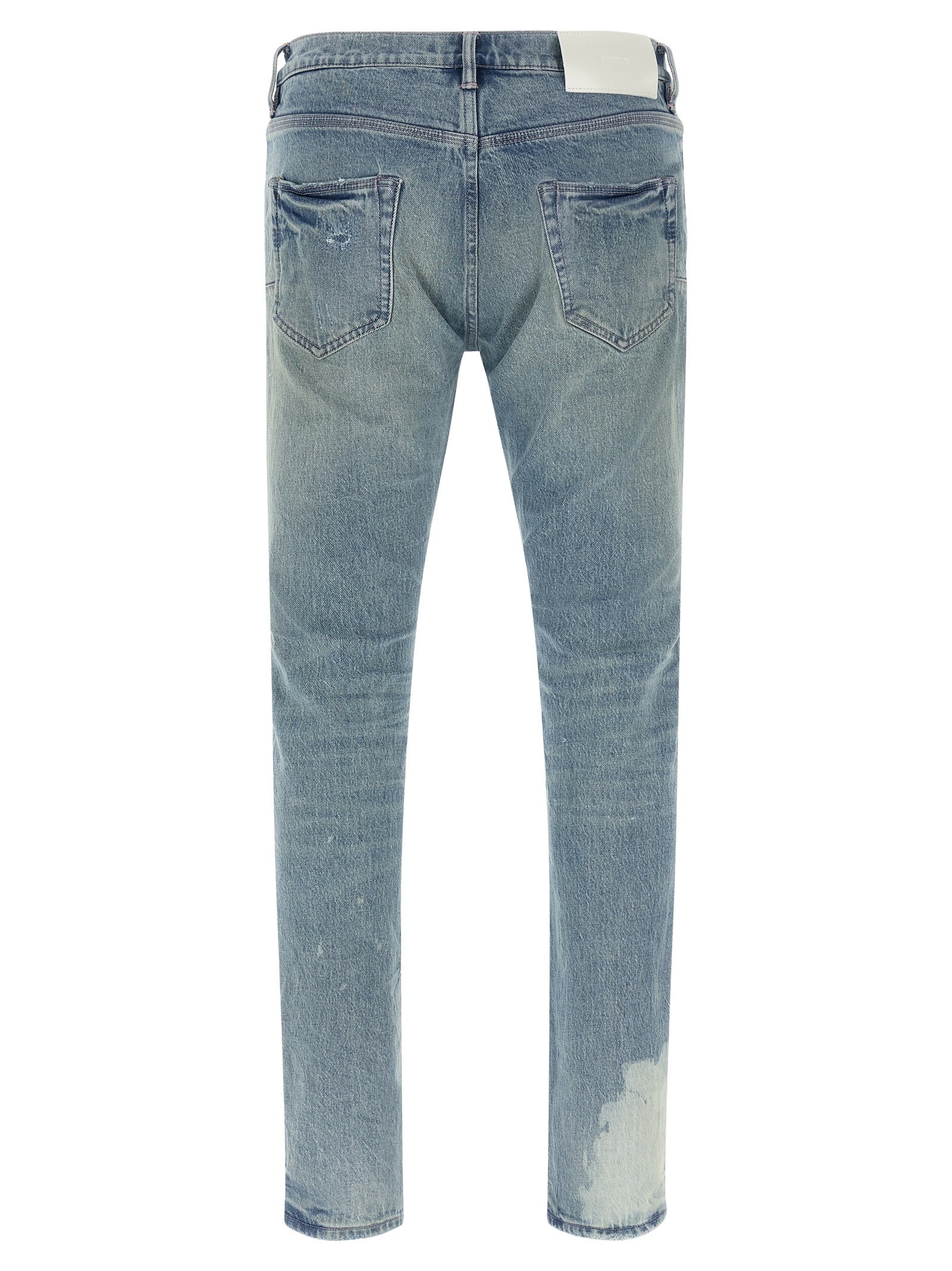 Blue Cotton Skinny Jeans