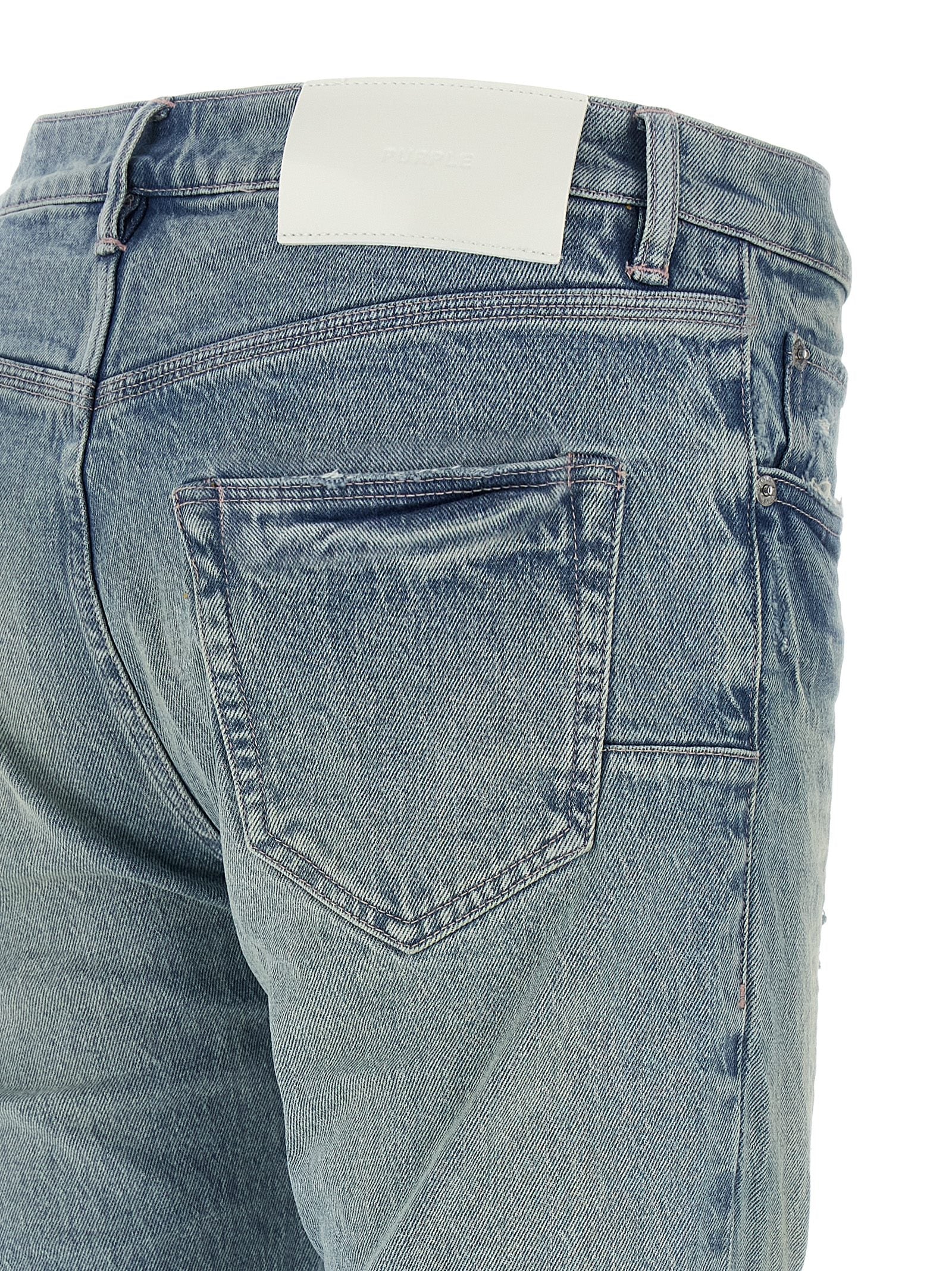 Blue Cotton Skinny Jeans