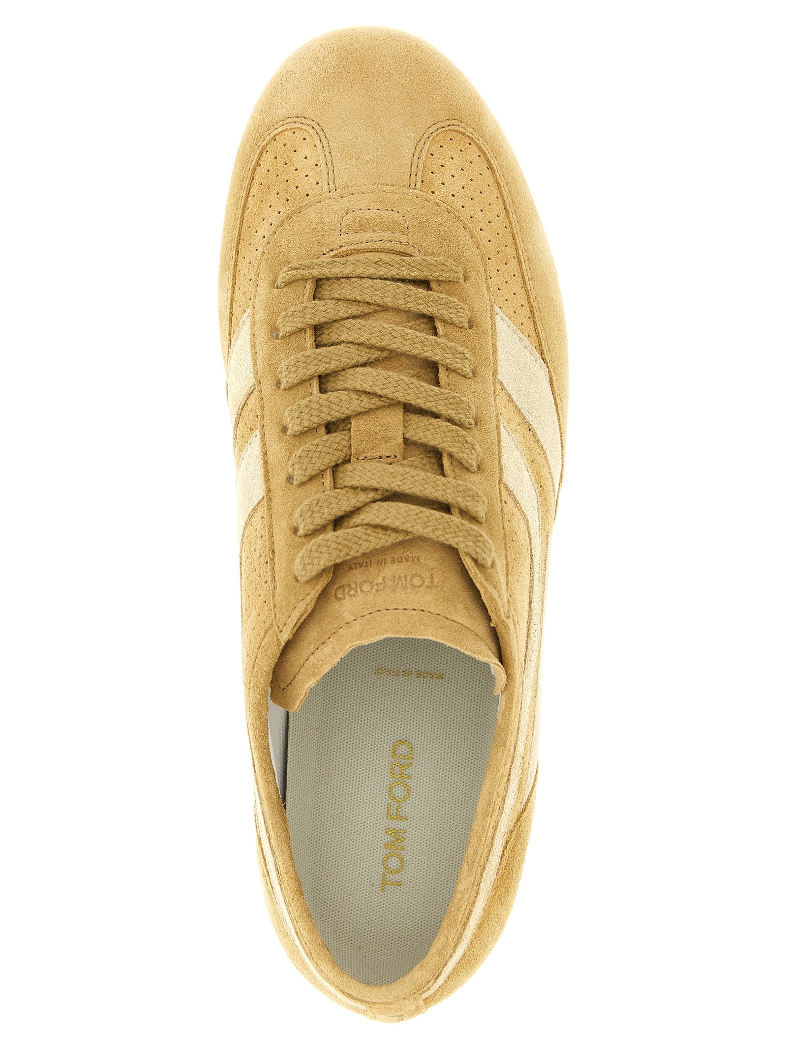 Beige Calfskin Sneakers