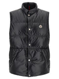Blue Polyester Sleeveless Jacket