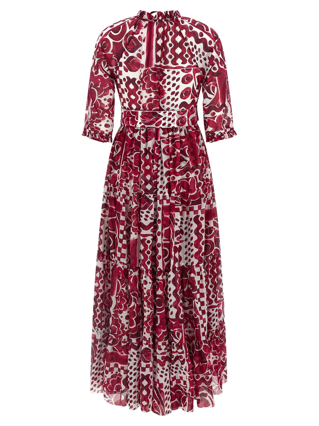 Fuchsia Cotton Long Dress