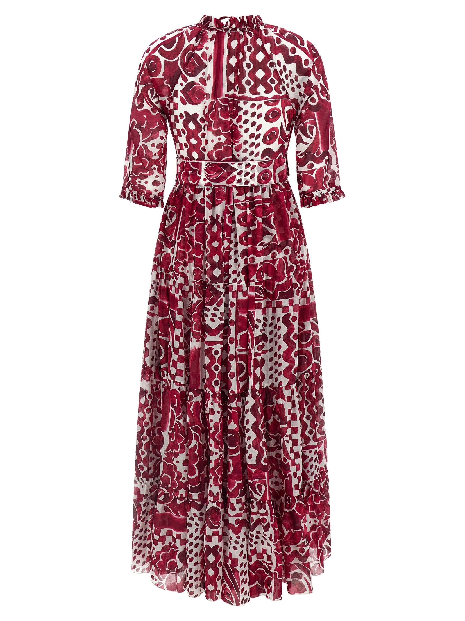 Fuchsia Cotton Long Dress