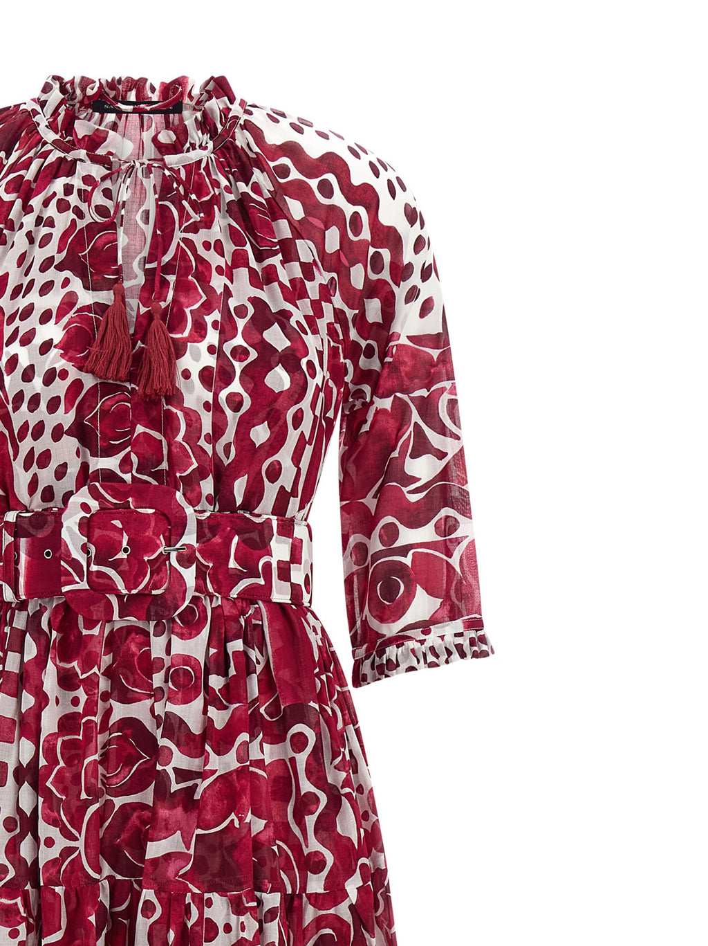 Fuchsia Cotton Long Dress