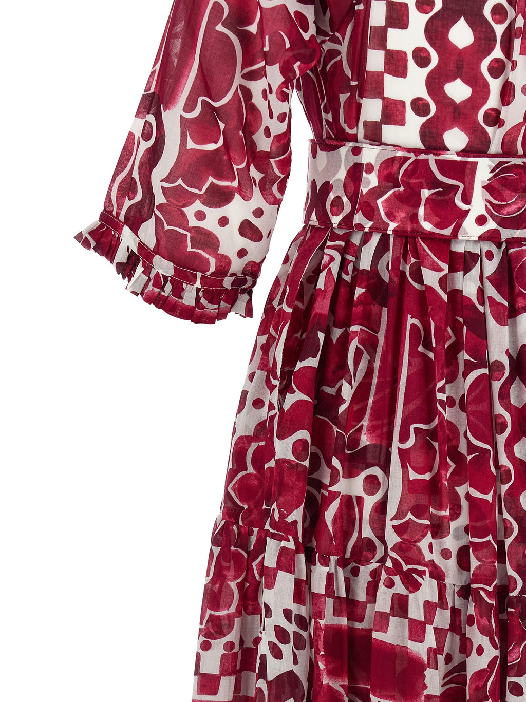 Fuchsia Cotton Long Dress